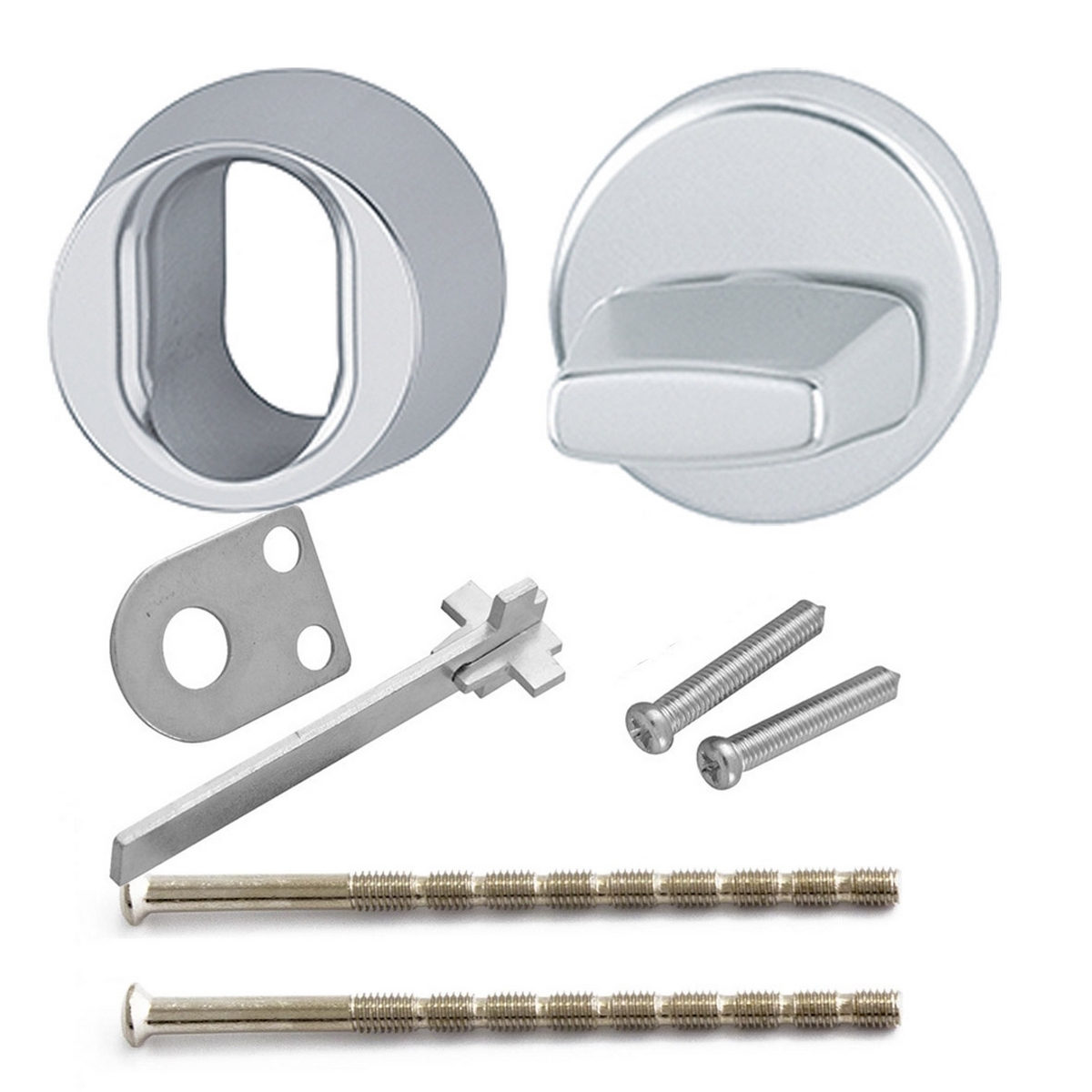 Behörsats HOPPE Ovalcylinder 256 83/90 F1 Alu. Silver, Cylinderring: 6 mm