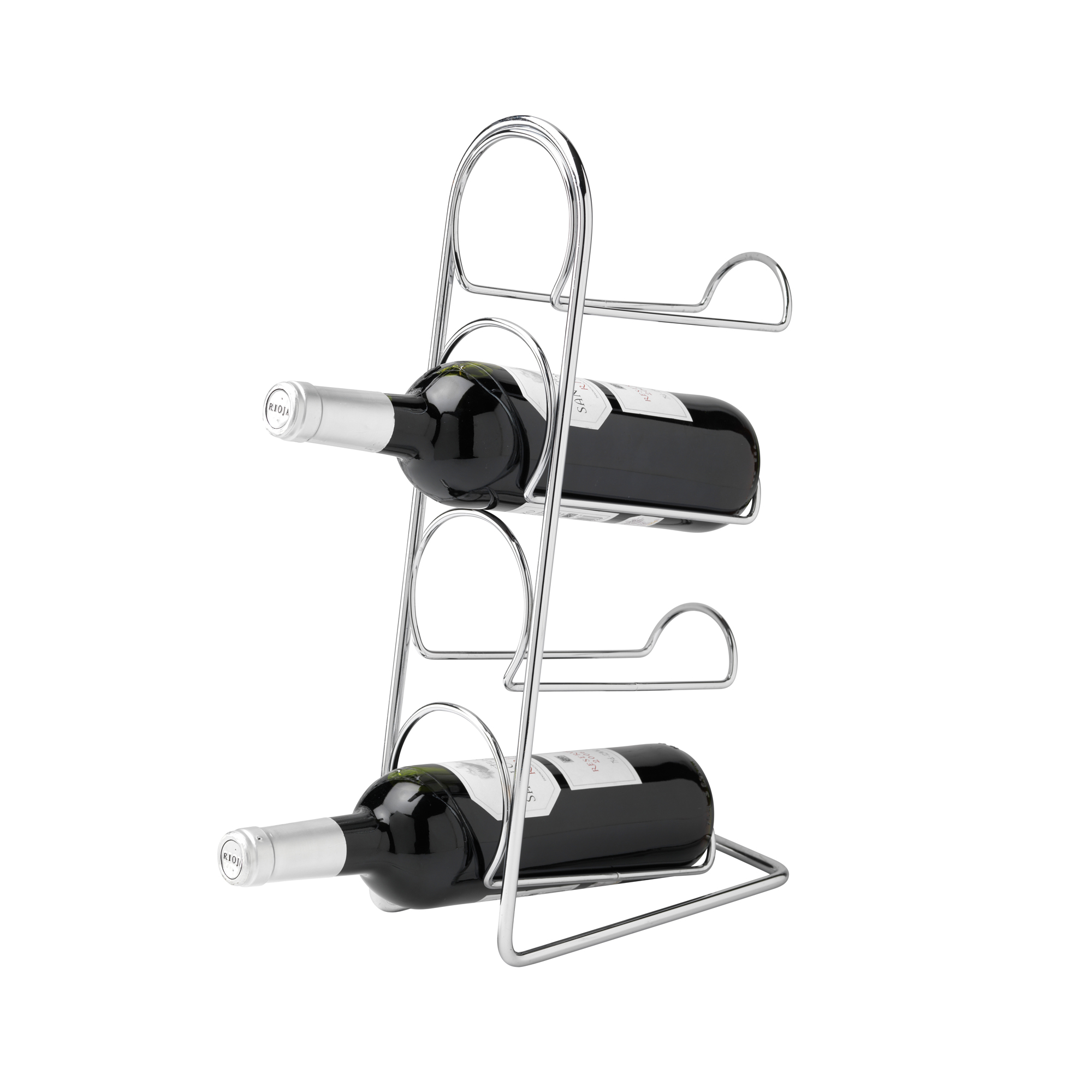 Vinställ Hahn Kitchenware Pisa 4 Flaskor Krom