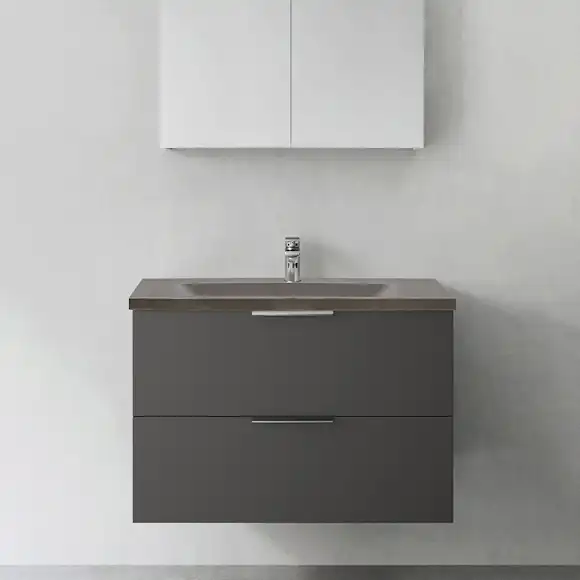 tvättställsskåp hafa shape med betong tvättställ