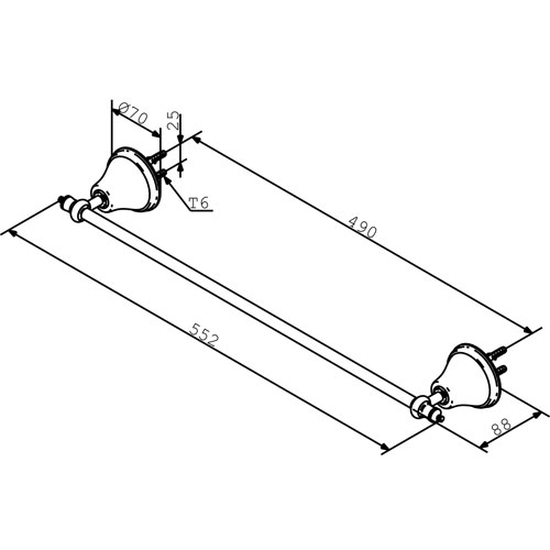 Handduksstång Damixa Tradition