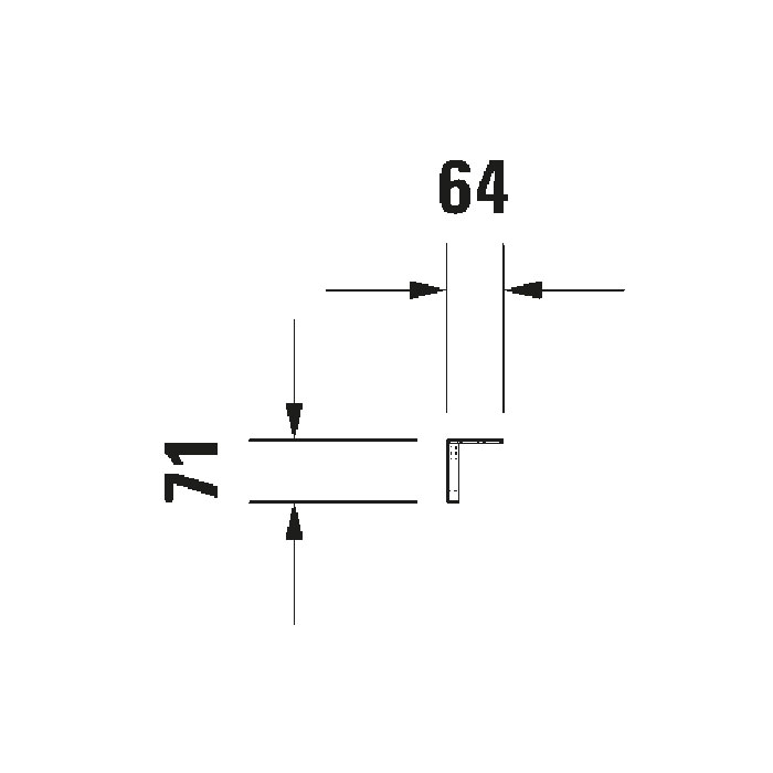 Handduksstång Duravit till Vero Air