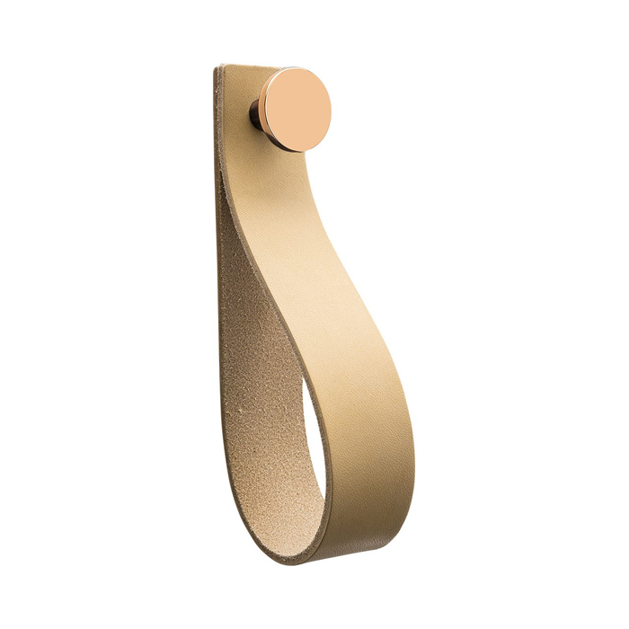 Handtag Beslag Design Loop Strap Natur Koppar