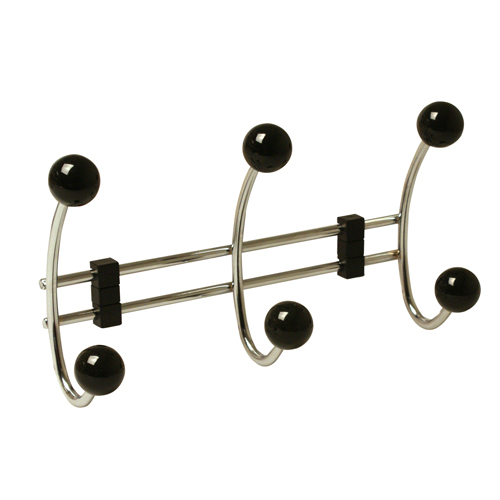 Knaggrekke Habo Berry 3-kroker Svart