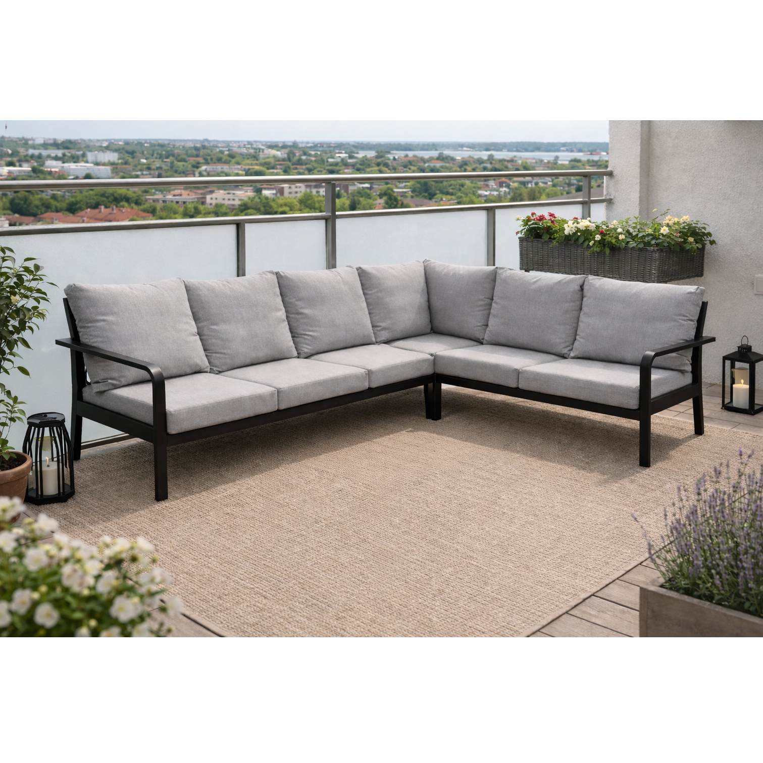 Hagesofa Hjørne Hillerstorp Hånger Sort