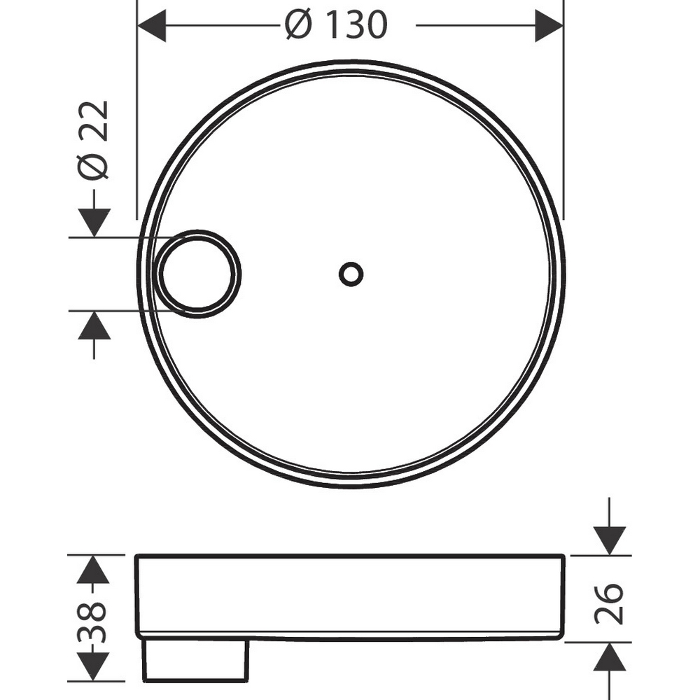 Såpekopp Hansgrohe Casetta S Puro