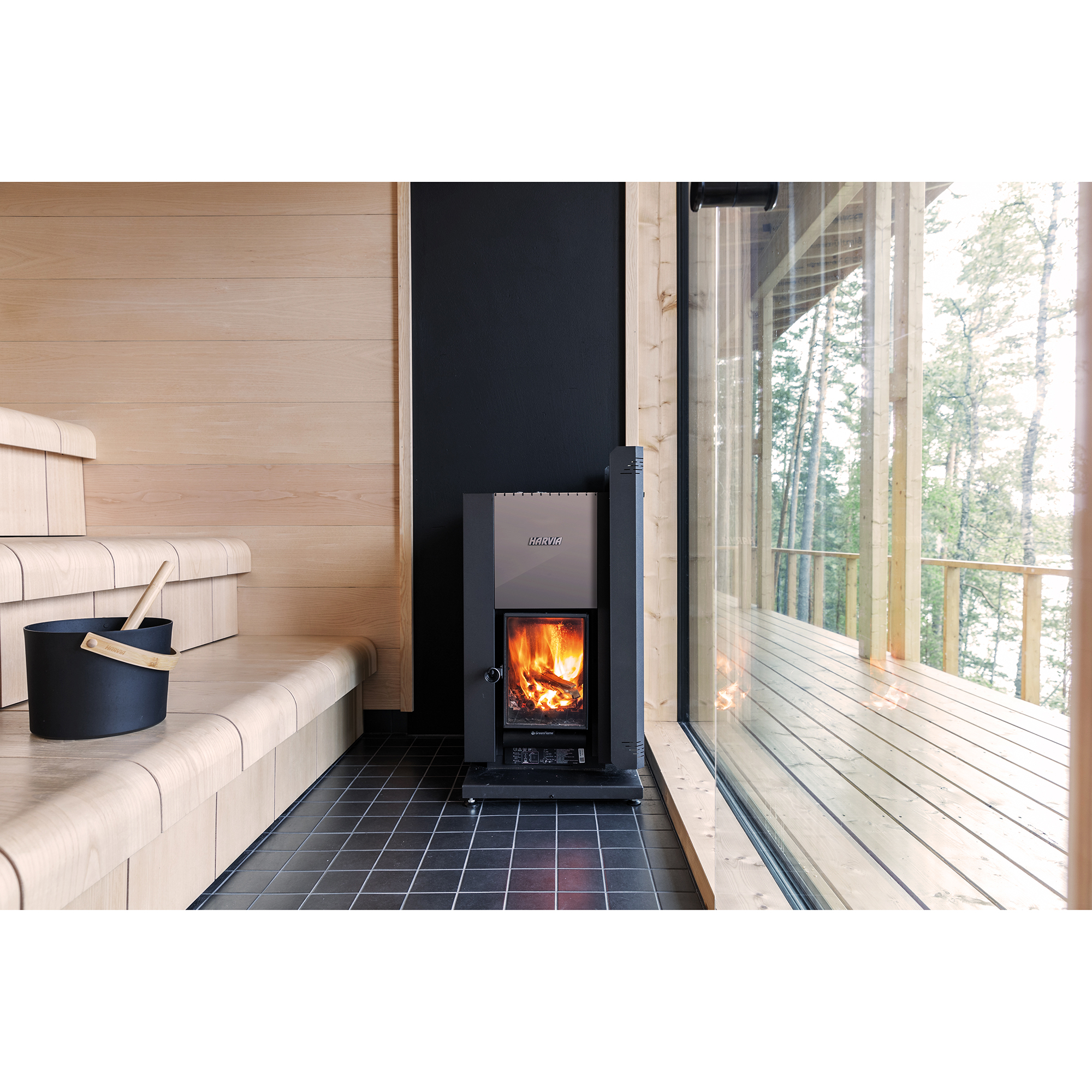 Vedfyrt Badstuovn Harvia 22 GreenFlame