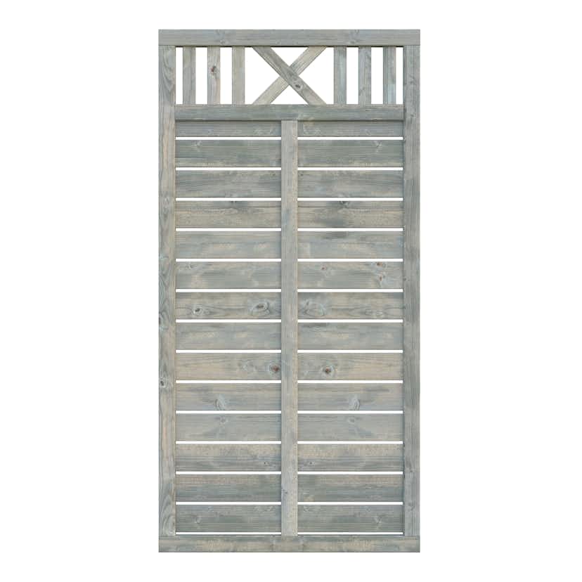 Skärm Palmako Helis/Marit 2 Grå tryckimpregnerad