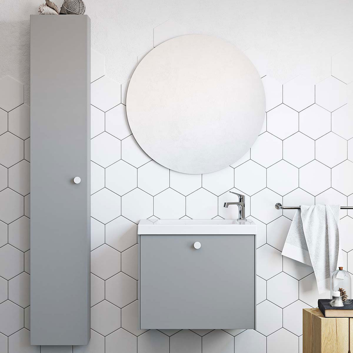 Högskåp Ballingslöv HD30C Bright med 1 Lucka