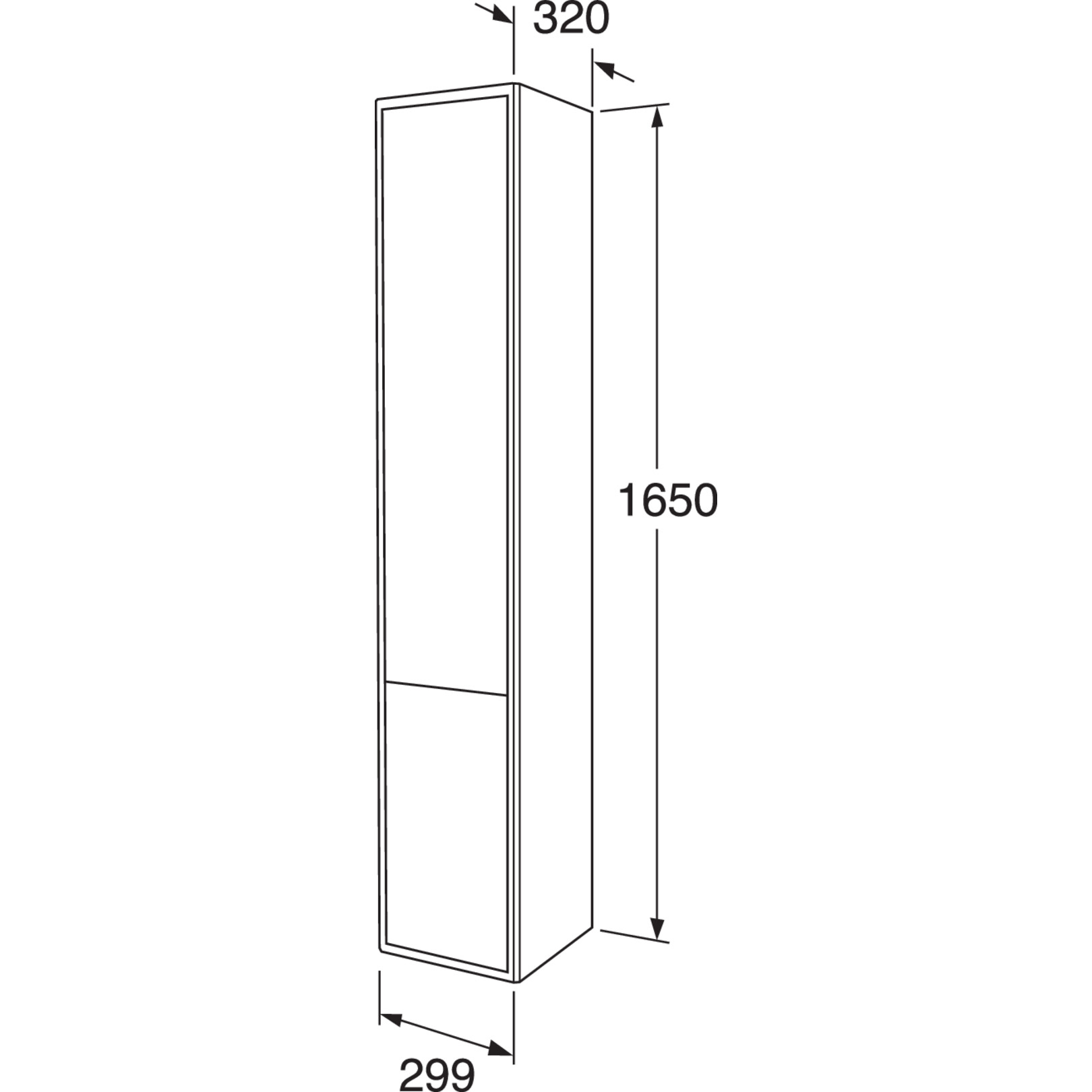 Högskåp Gustavsberg Graphic