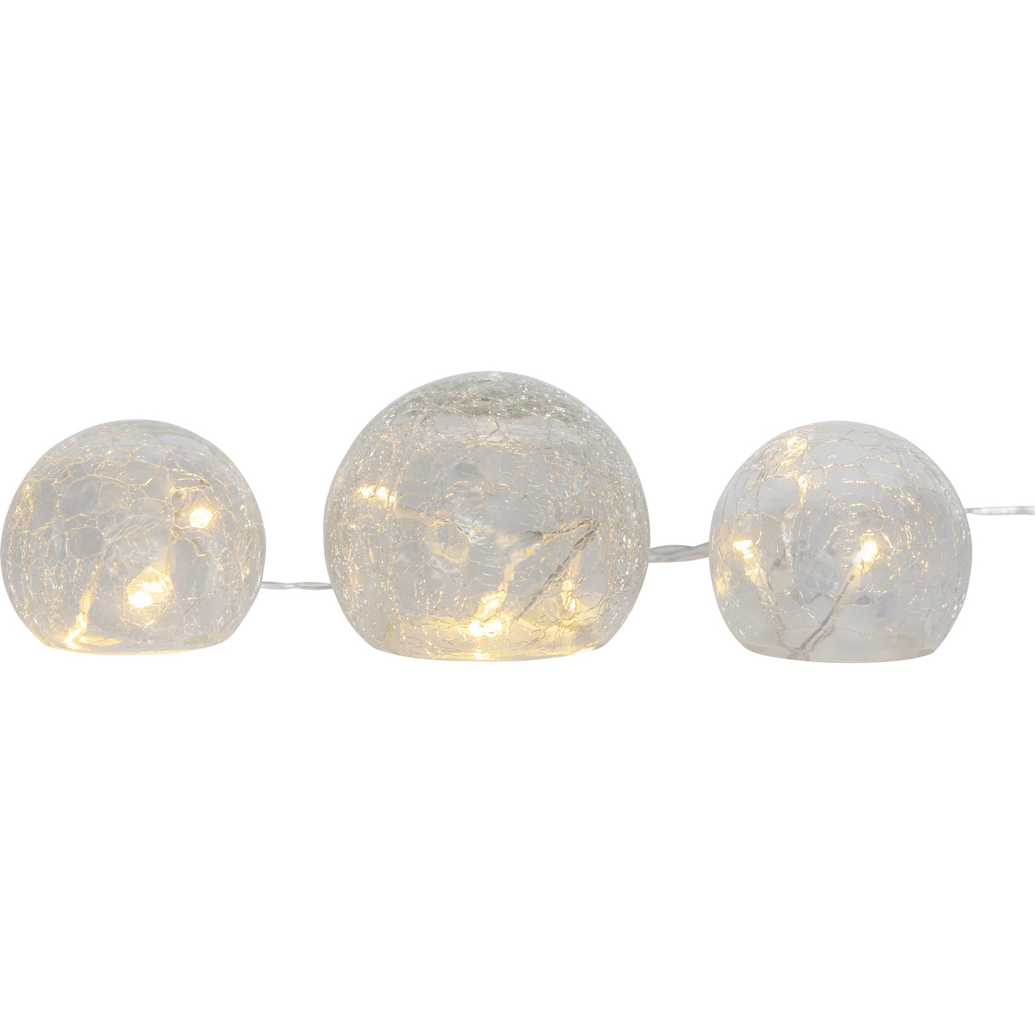 Glassdekorasjon Star Trading 3-pk B/O