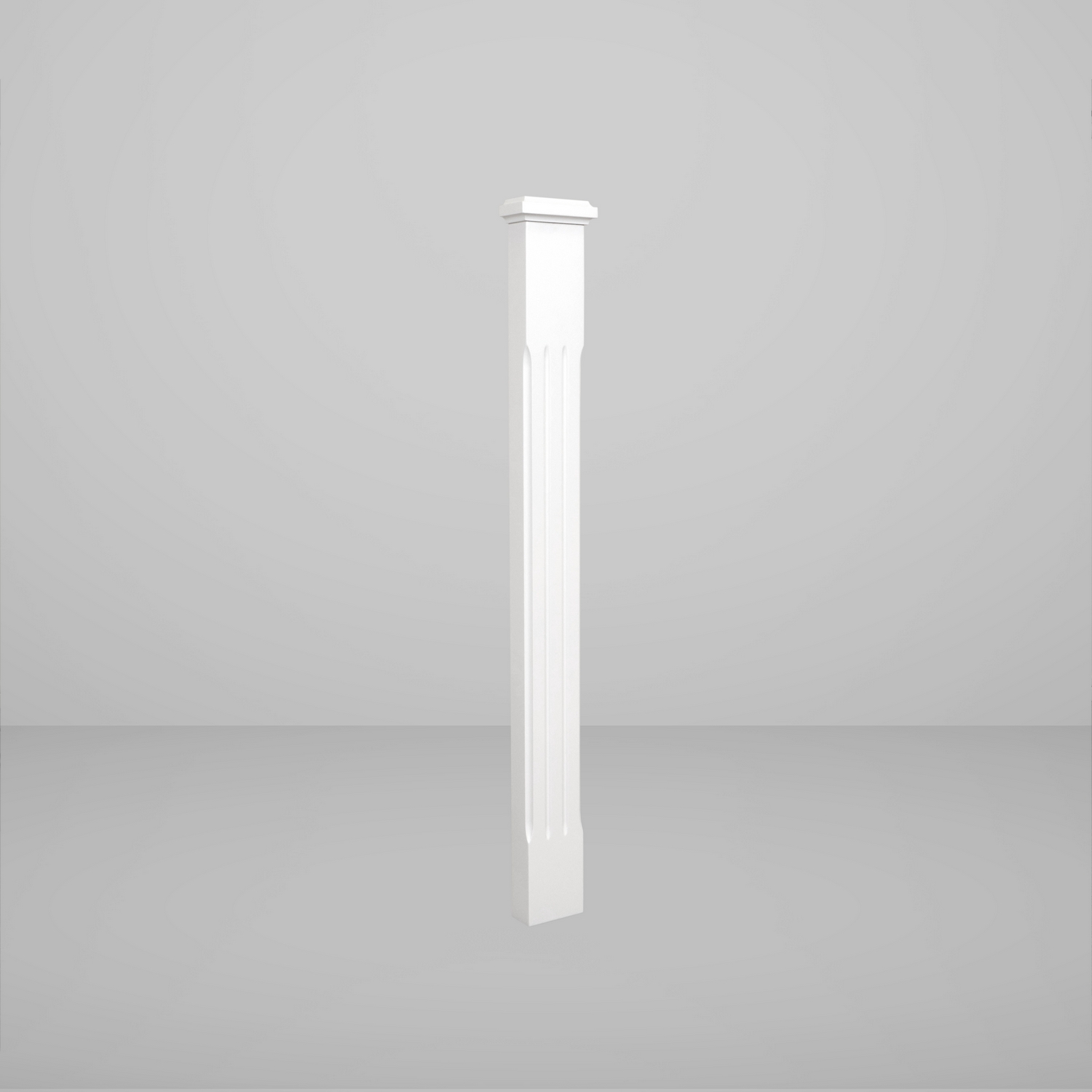 Halv Räckesstolpe Herrljunga Ledstångsfabrik Västeräng/Gläntan Bruten vit S0502-Y, Glans 35, H: 1130 mm