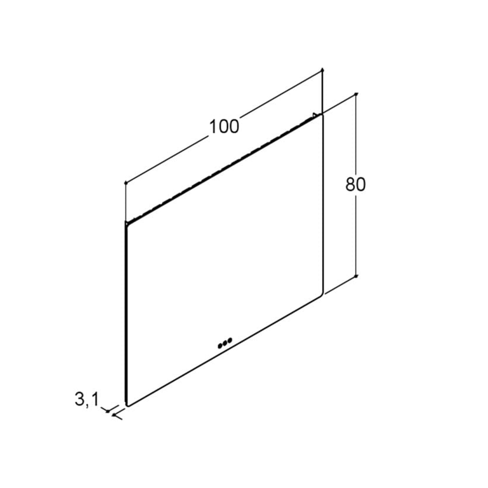 Spegel Dansani Soft med Ljusstyrning