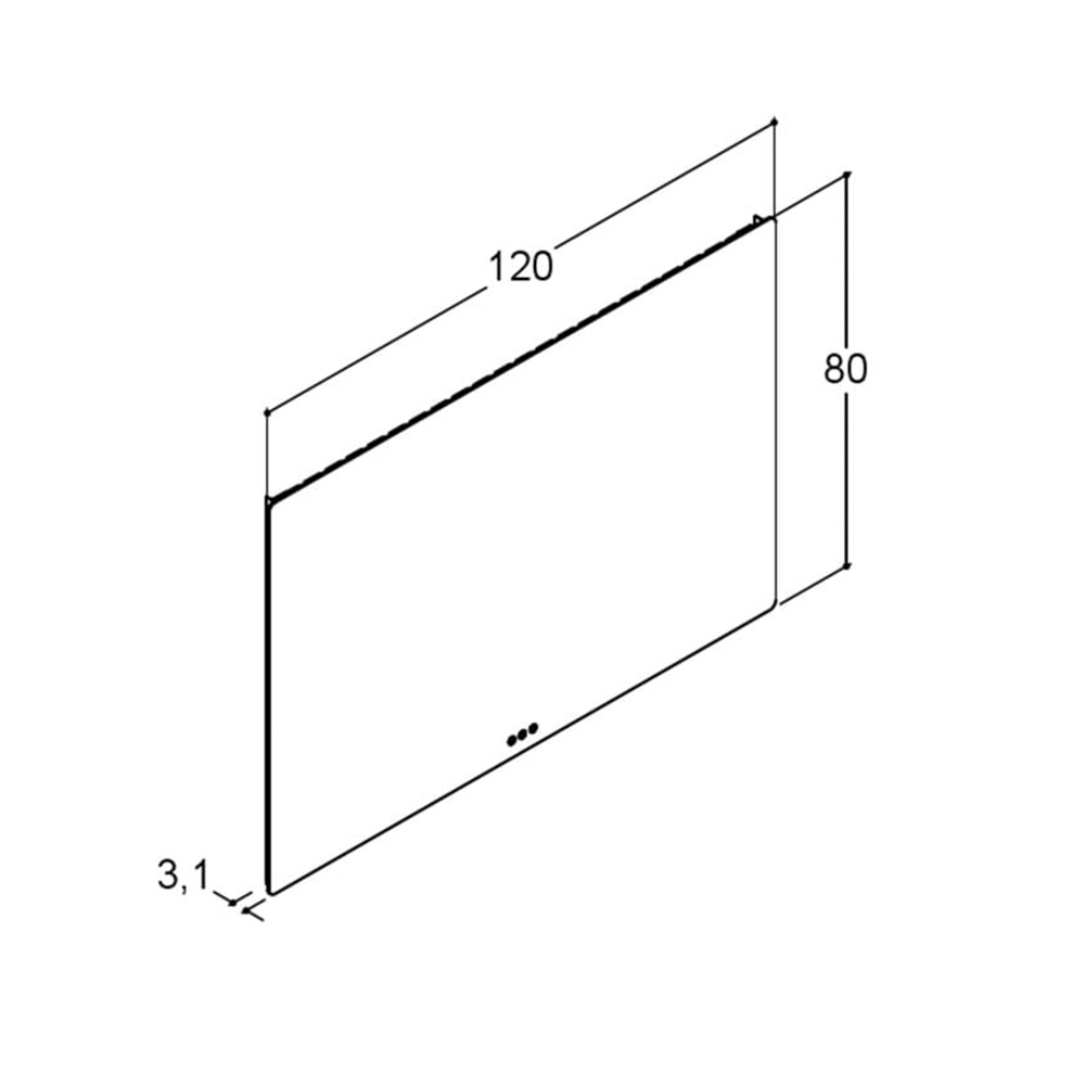 Spegel Dansani Soft med Ljusstyrning