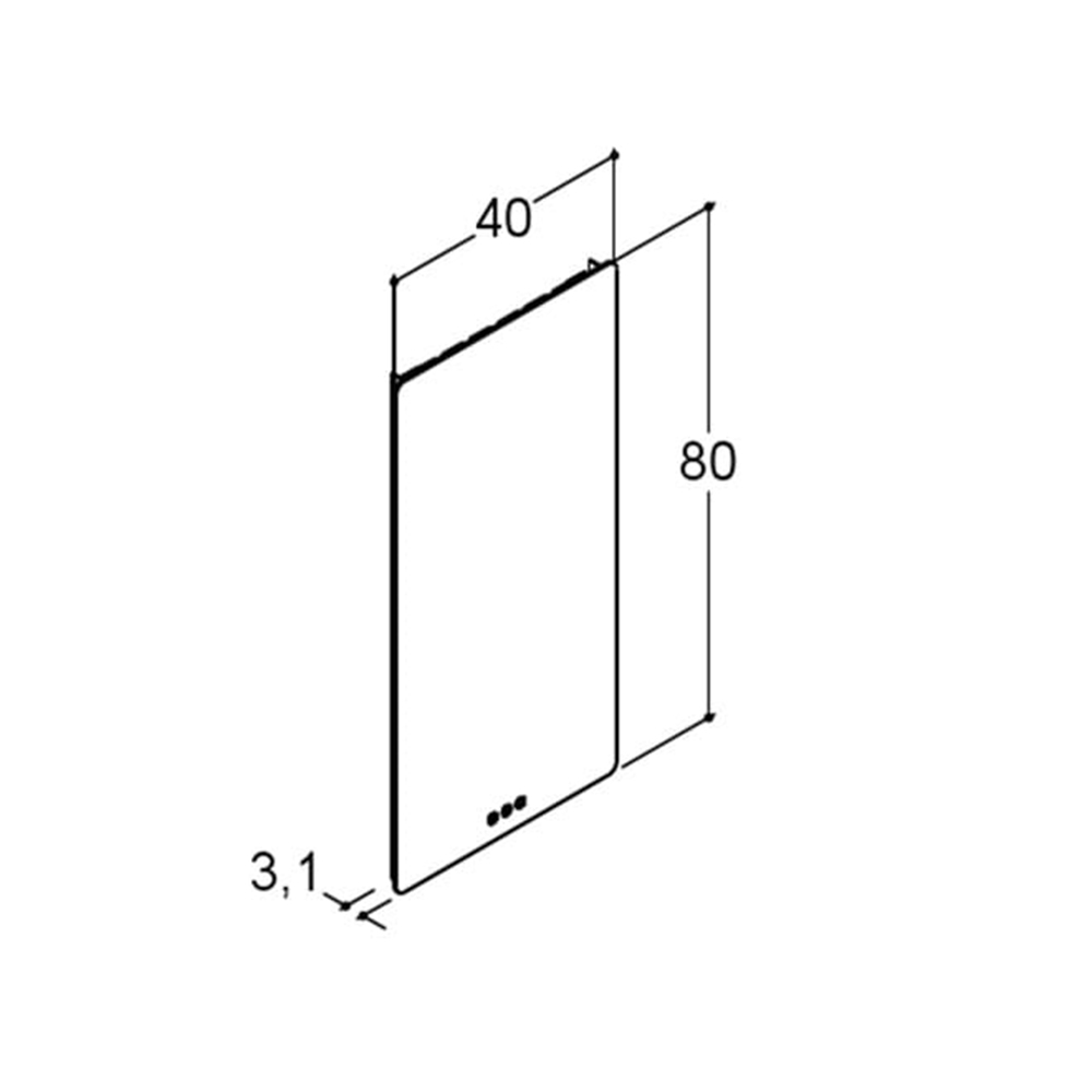 Spegel Dansani Soft med Ljusstyrning