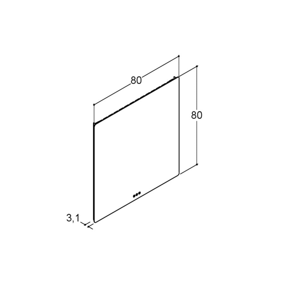 Spegel Dansani Soft med Ljusstyrning