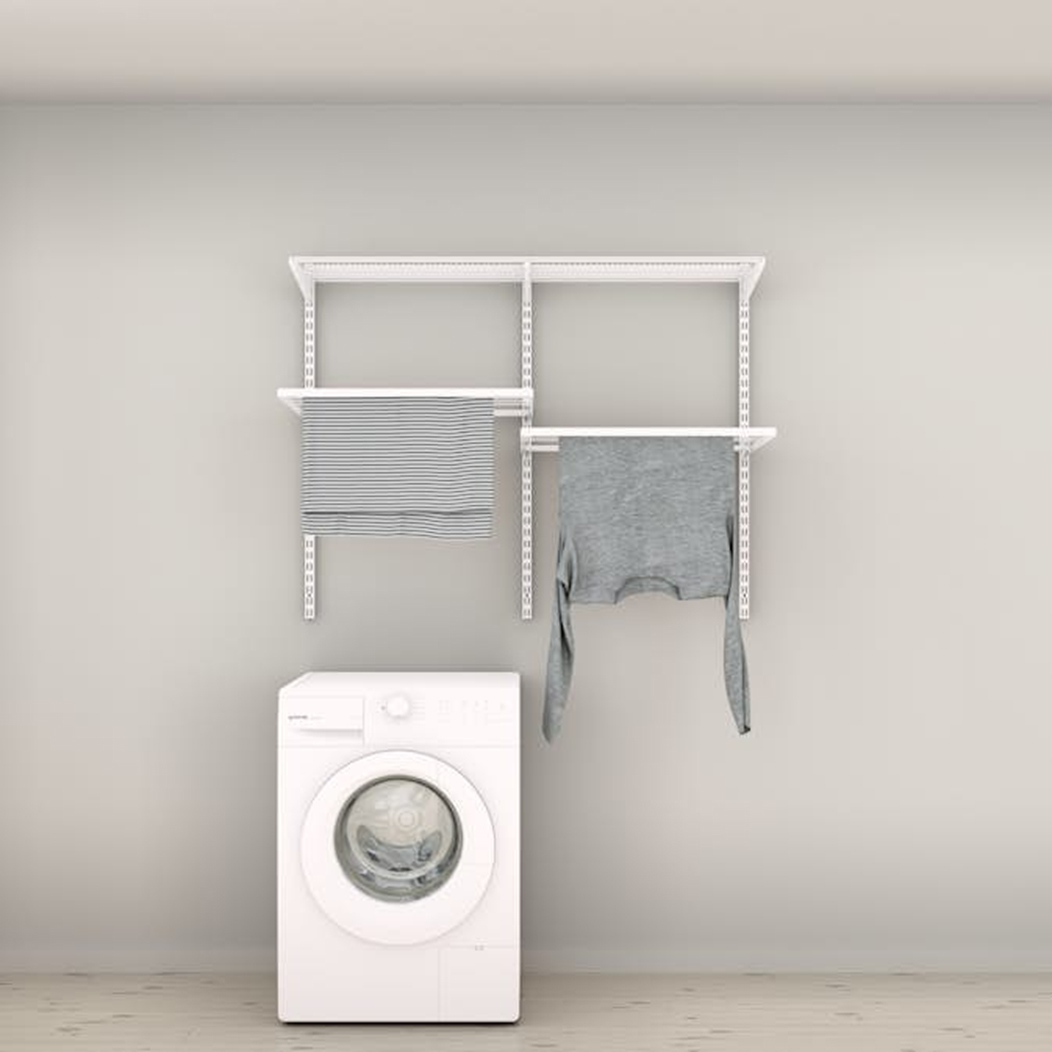 Oppbevaringsløsning Elfa Vaskerom Nr 2 Hvit B: 1248 mm