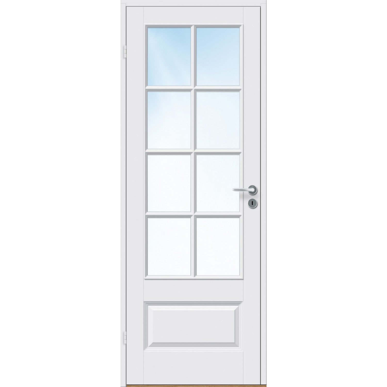 Innerdør Bygg1 Ida FW Hvit Klarglass