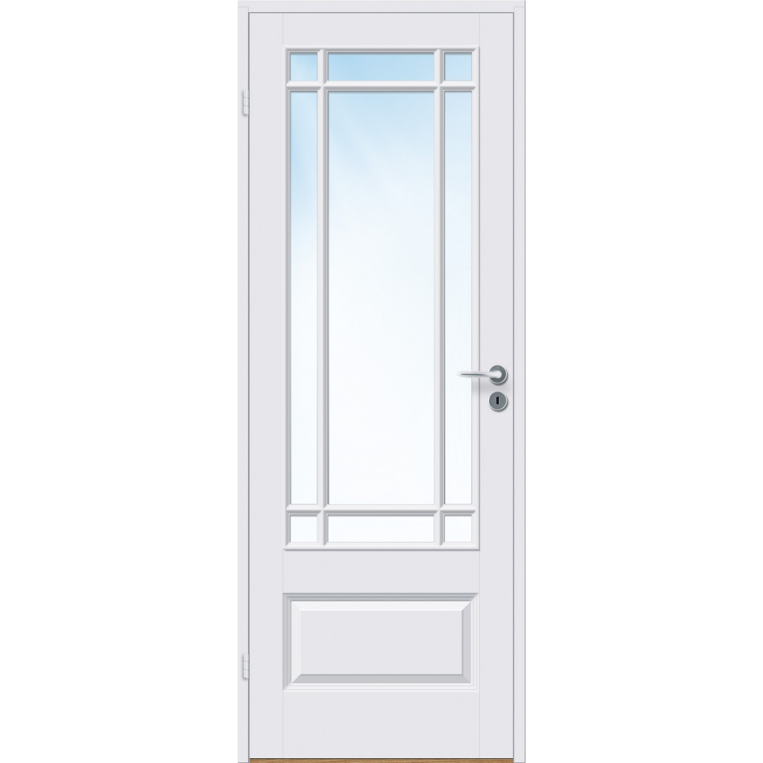 Innerdør Bygg1 Ida FW New York Hvit Klarglass