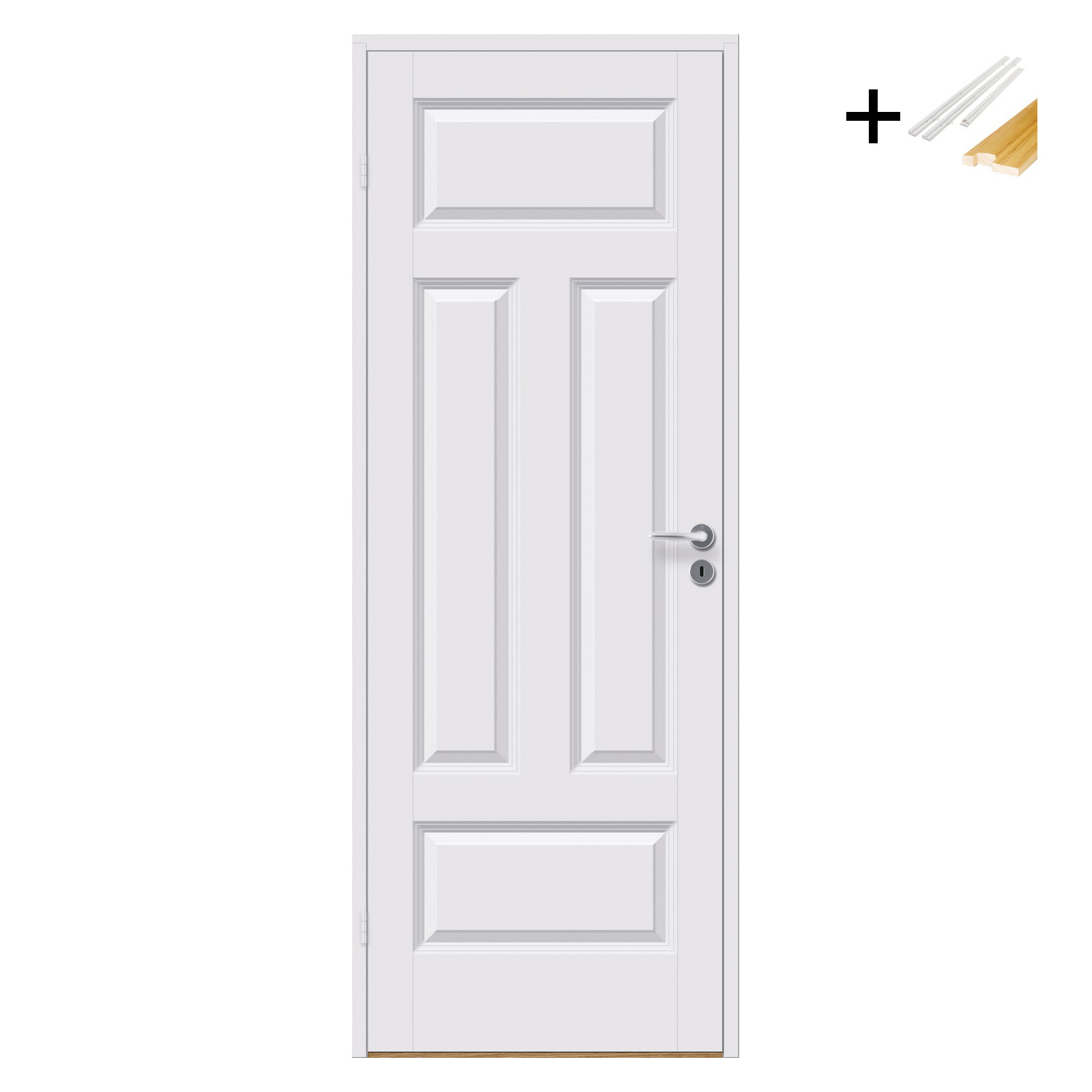 Innerdør Bygg1 Ida Hvit med Karmsett