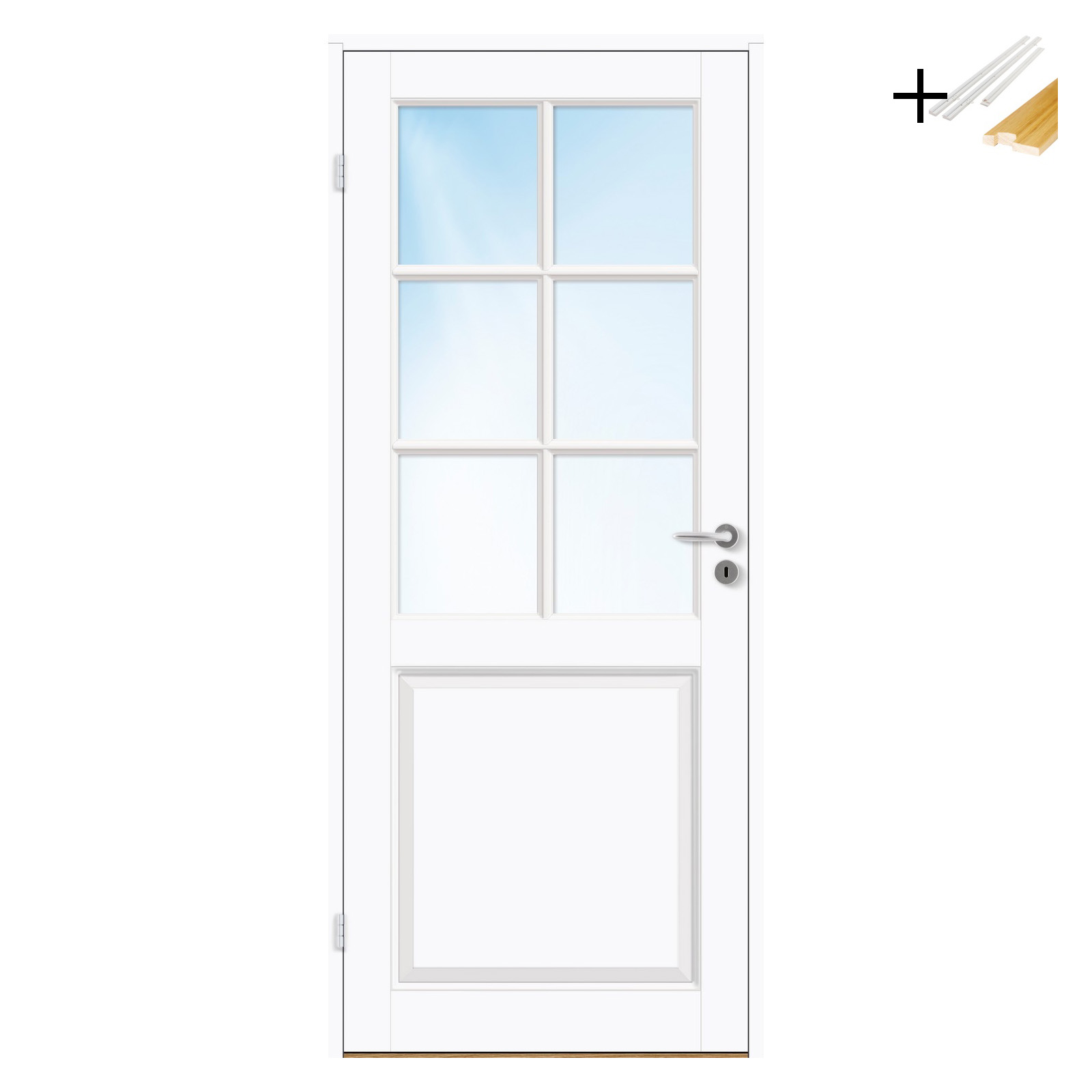 Innerdør Bygg1 Jonas HW Klarglass med Karmsett