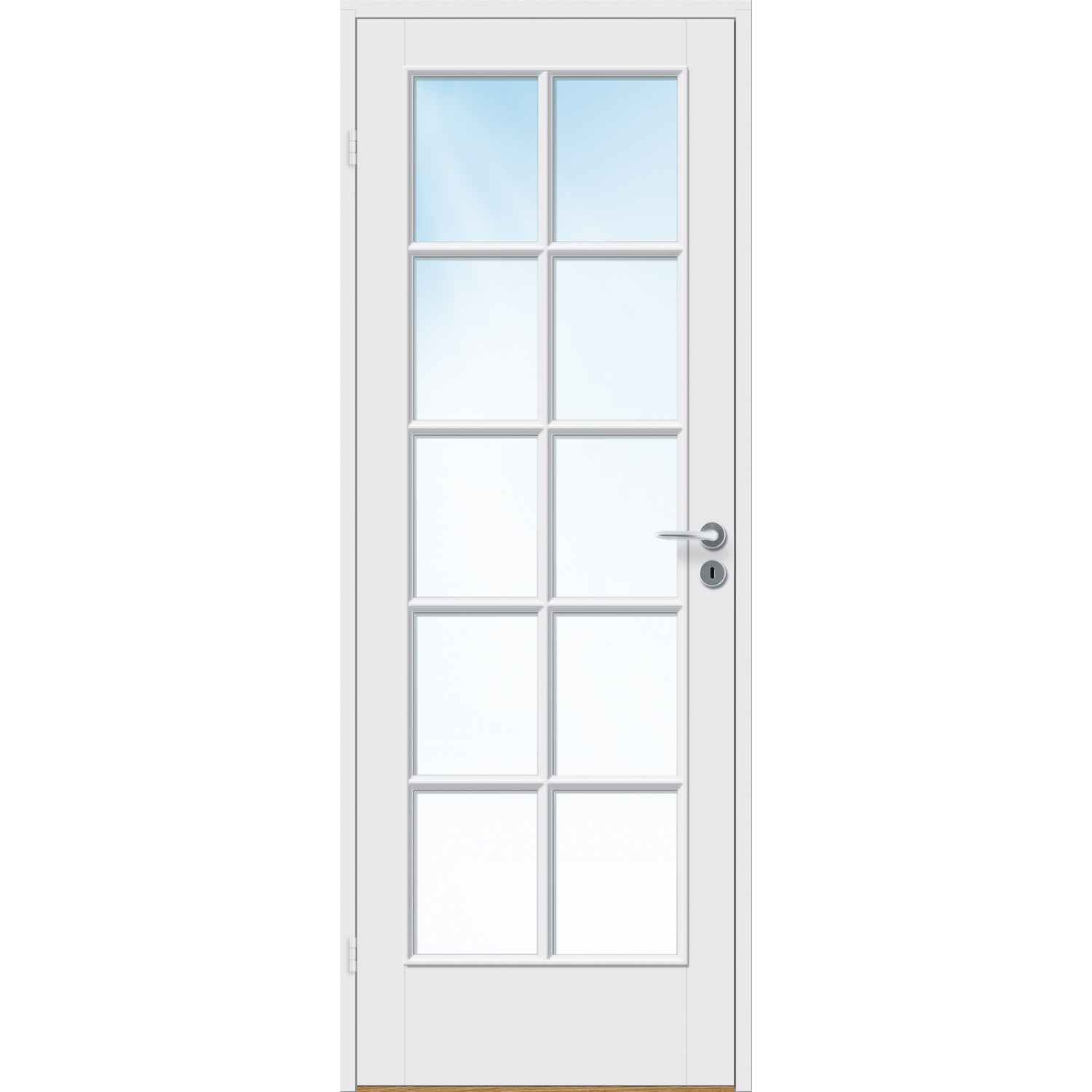 Innerdør Bygg1 Kari FW Hvit Klarglass