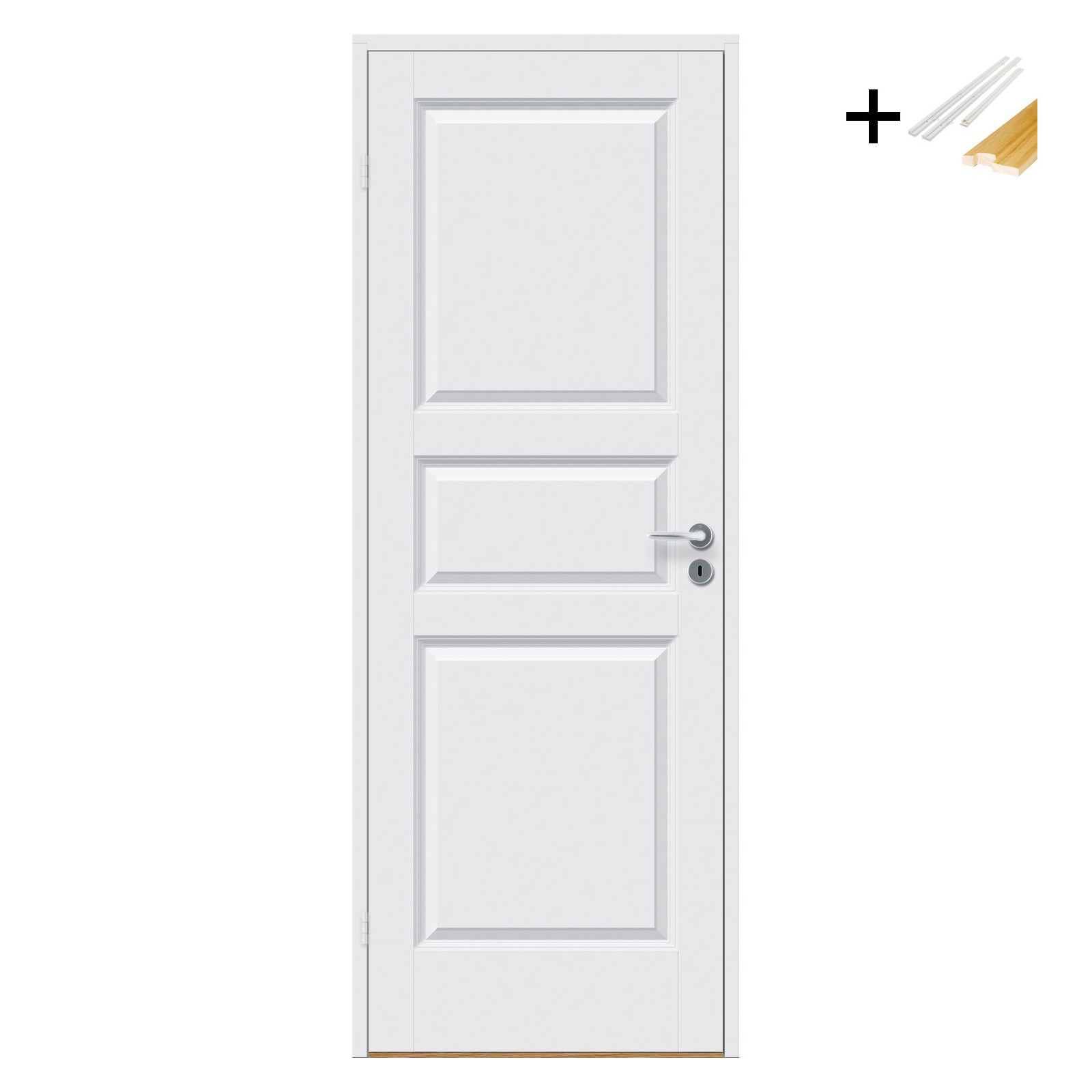 Innerdør Bygg1 Kari Hvit med Karmsett