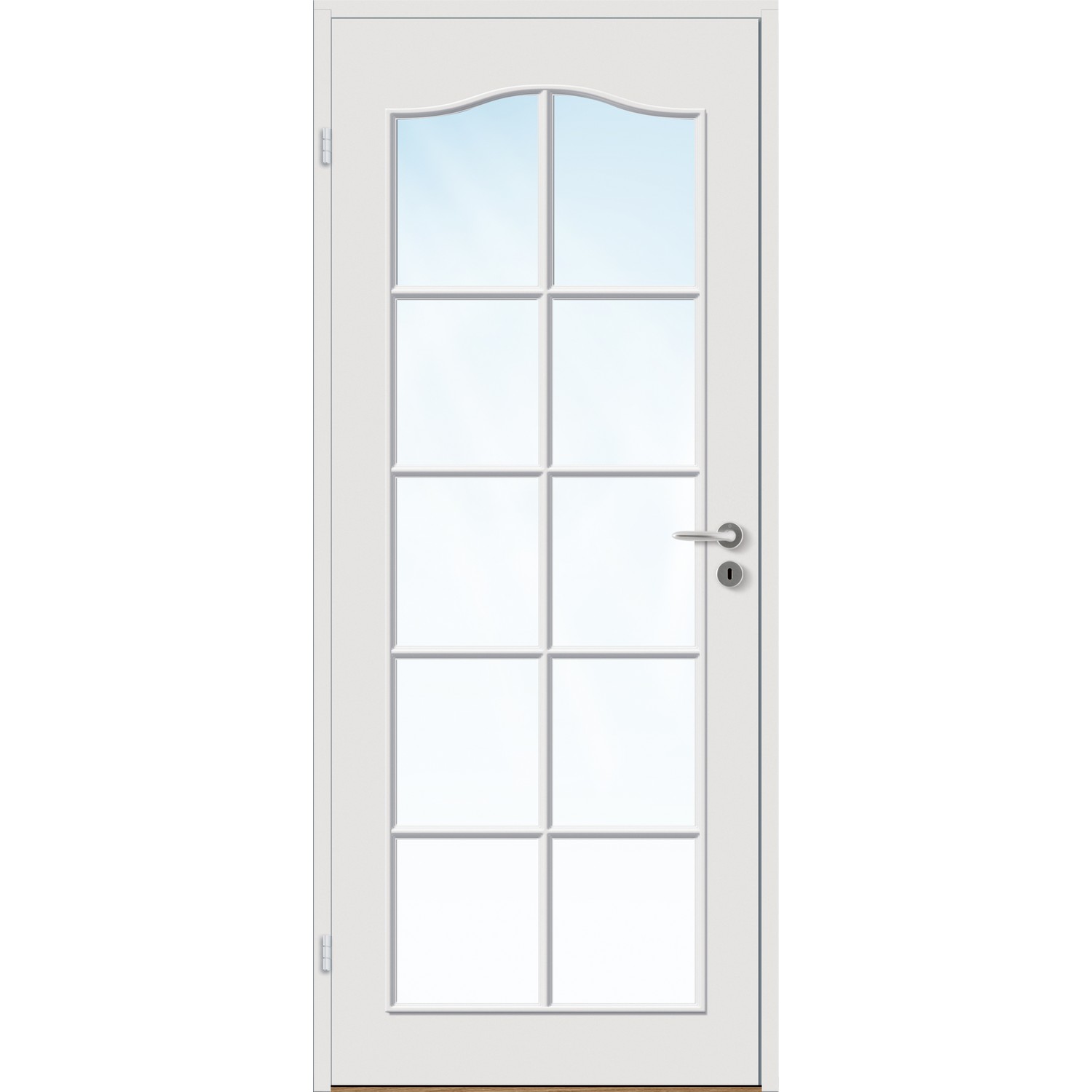 Innerdør Bygg1 Mia FW Hvit Klarglass