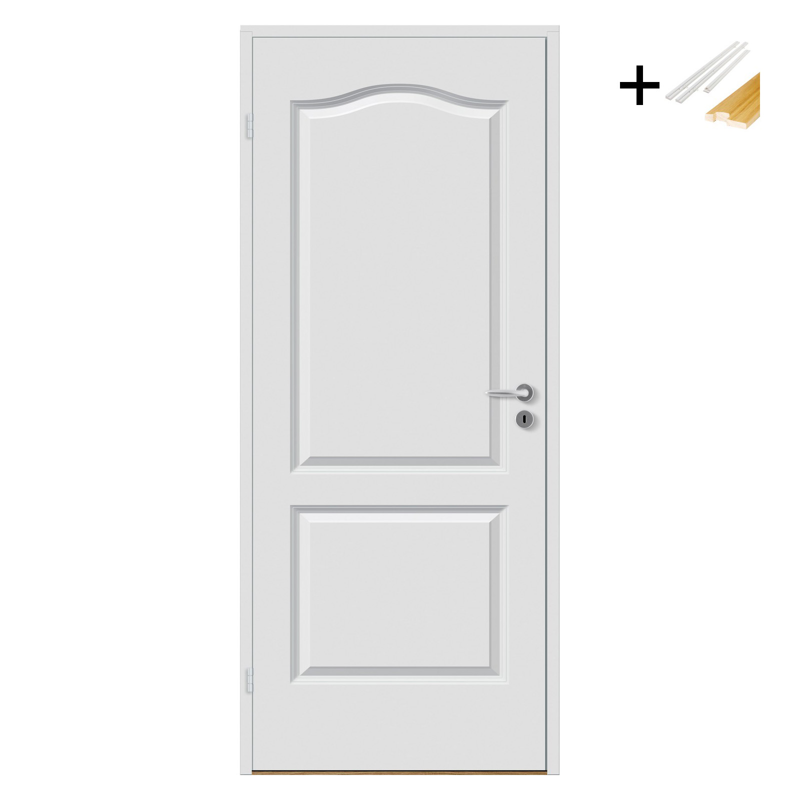 Innerdør Bygg1 Mia Hvit med Karmsett