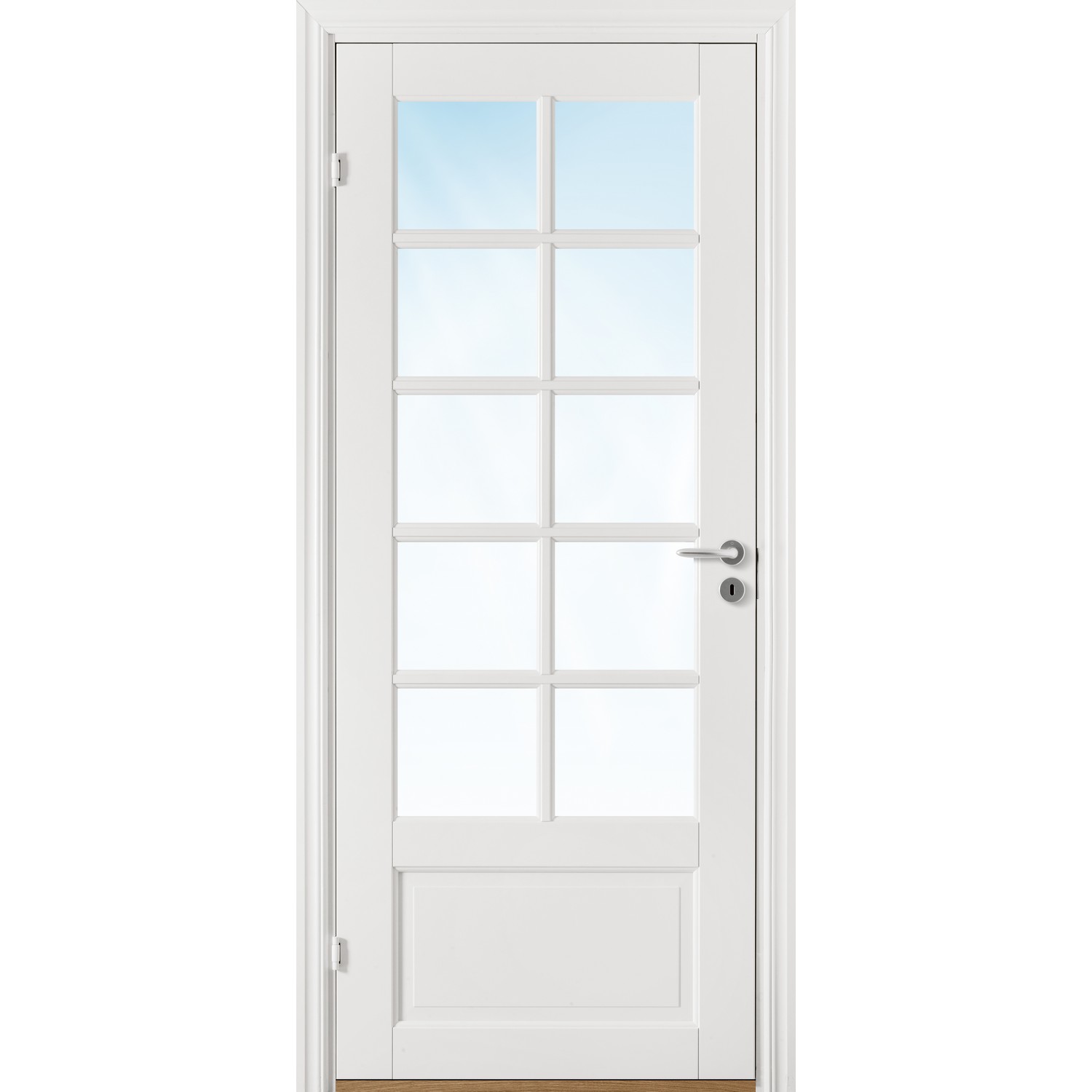 Innerdør Bygg1 Odin FW Hvit Glass