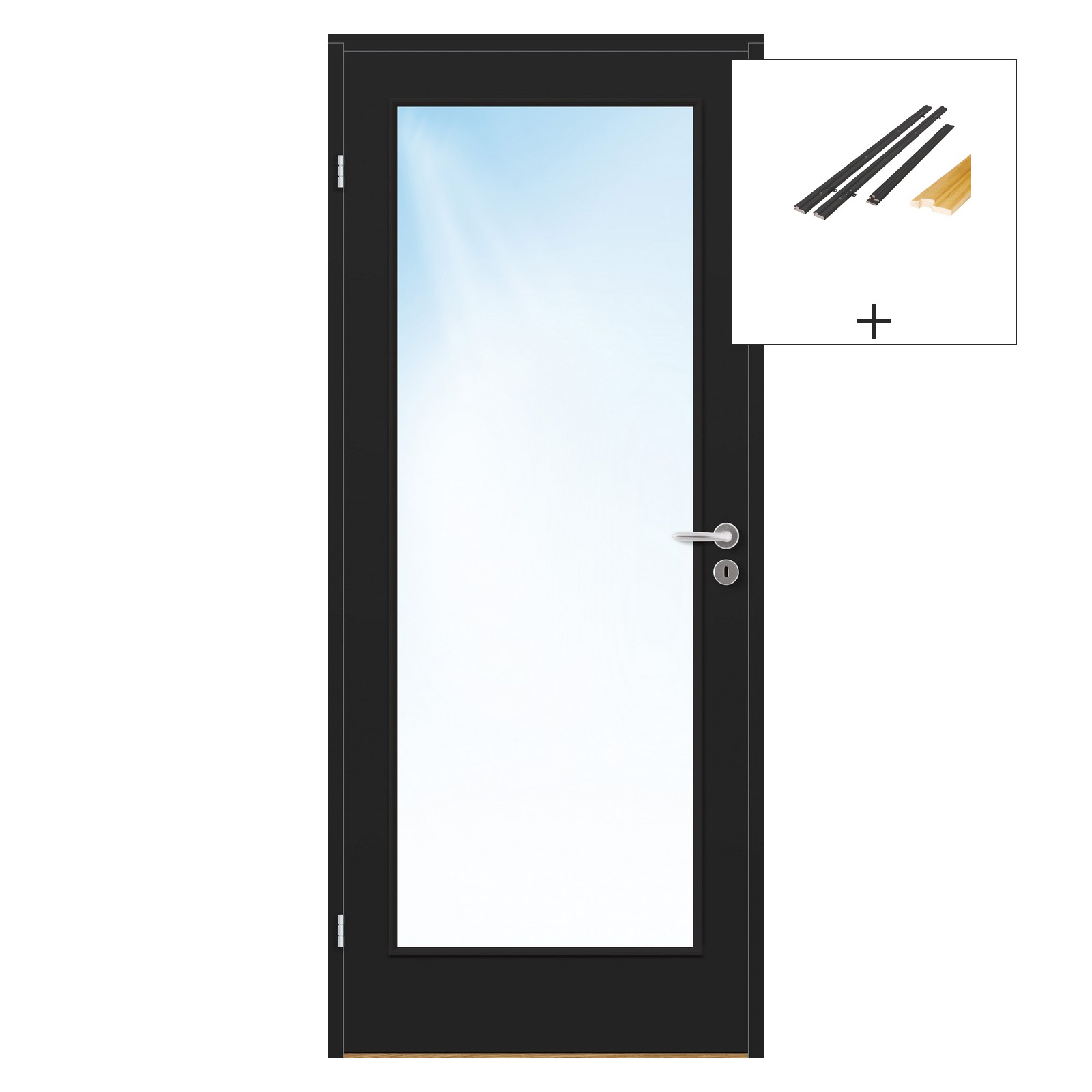 Innerdør Bygg1 Sletten FW Klarglass med Karmsett