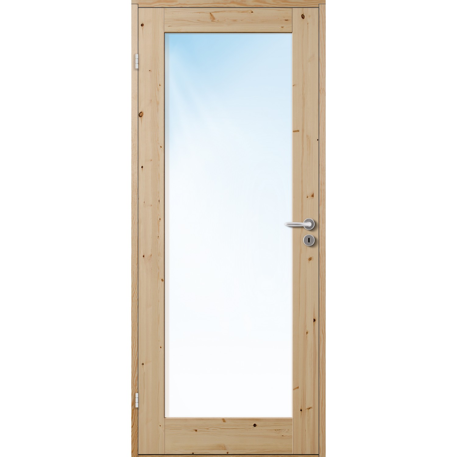 Innerdør Bygg1 Stil 1 Furu Klarglass