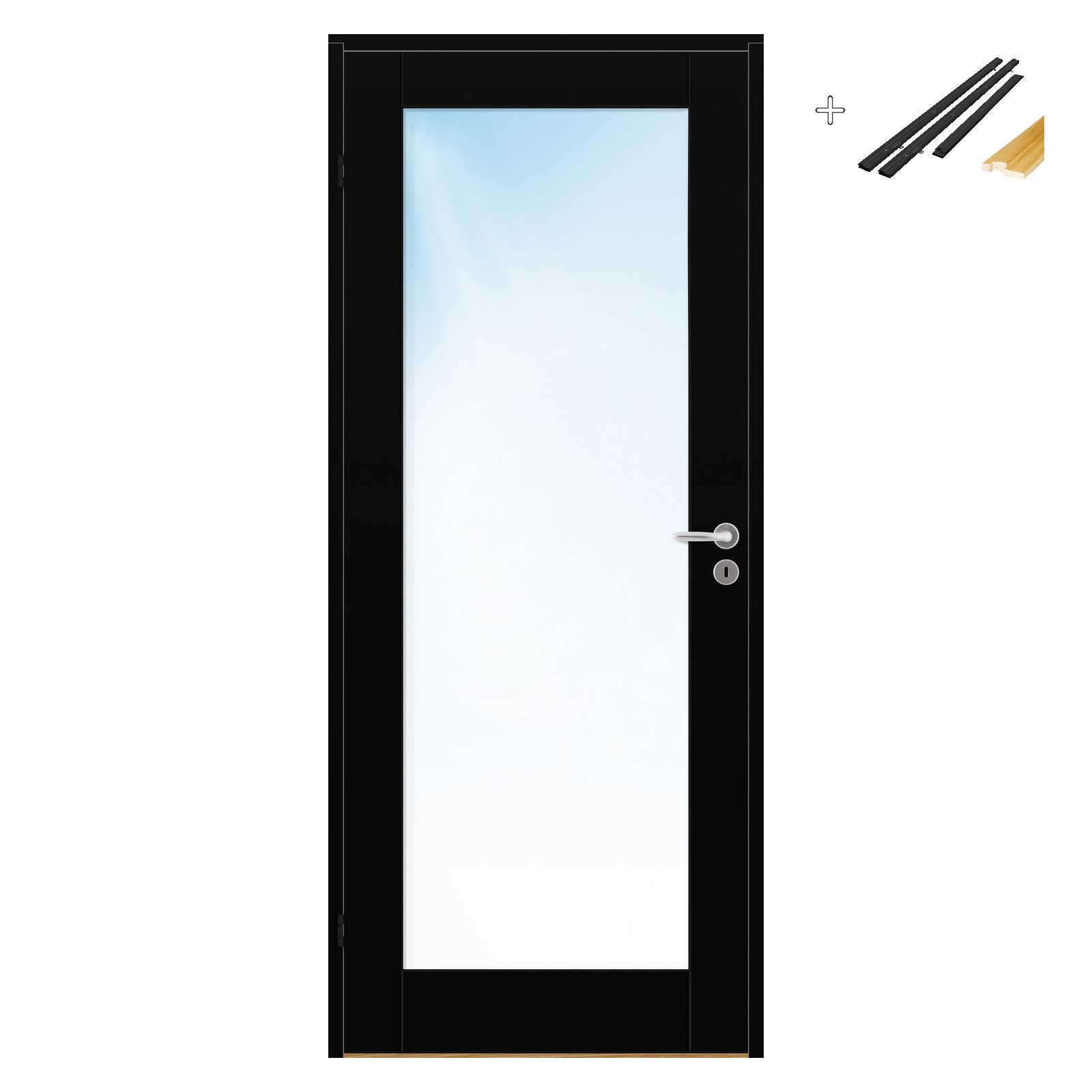 Innerdør Bygg1 Stil 1 Klarglass med Karmsett