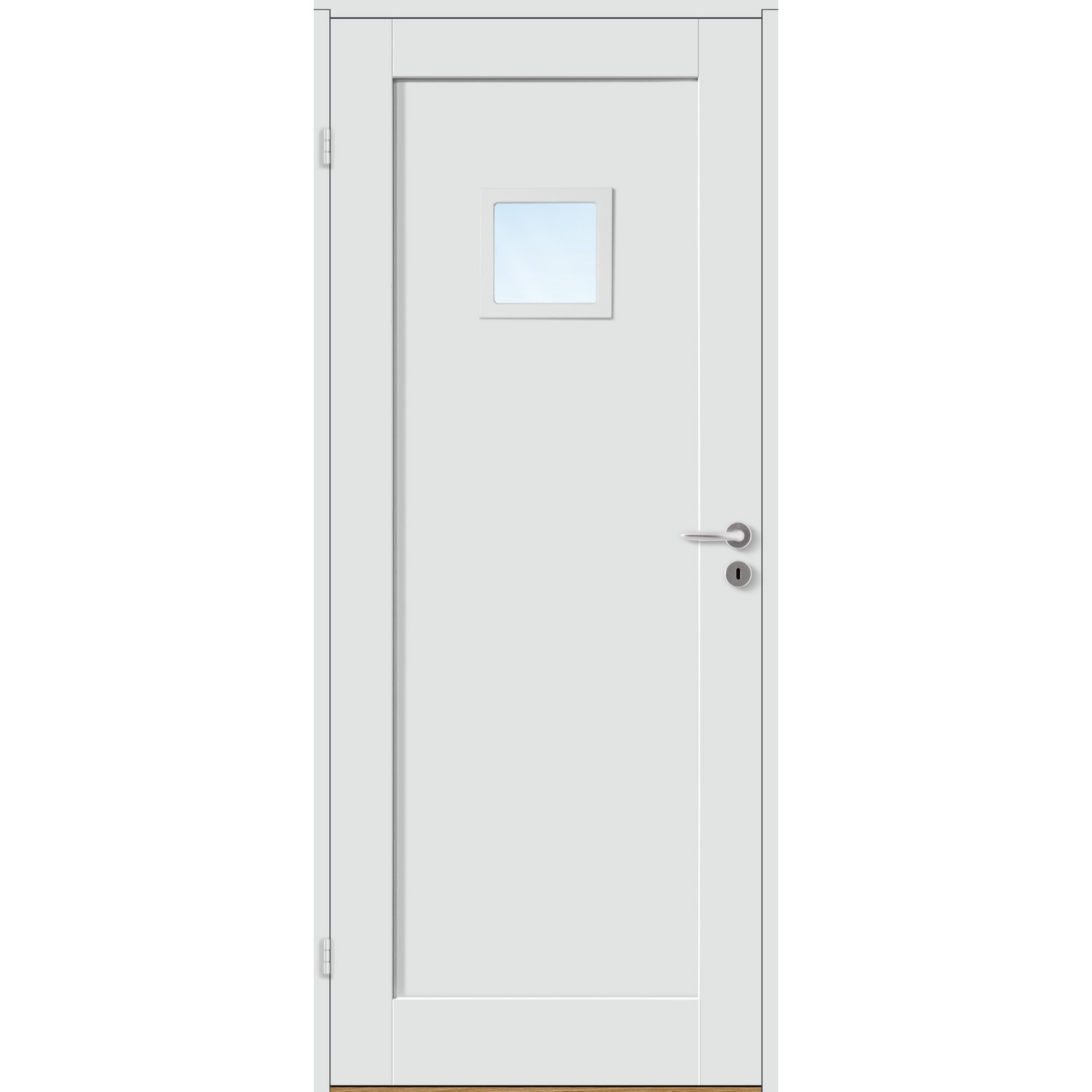 Innerdør Bygg1 Stil 1 F1 Hvit Glass