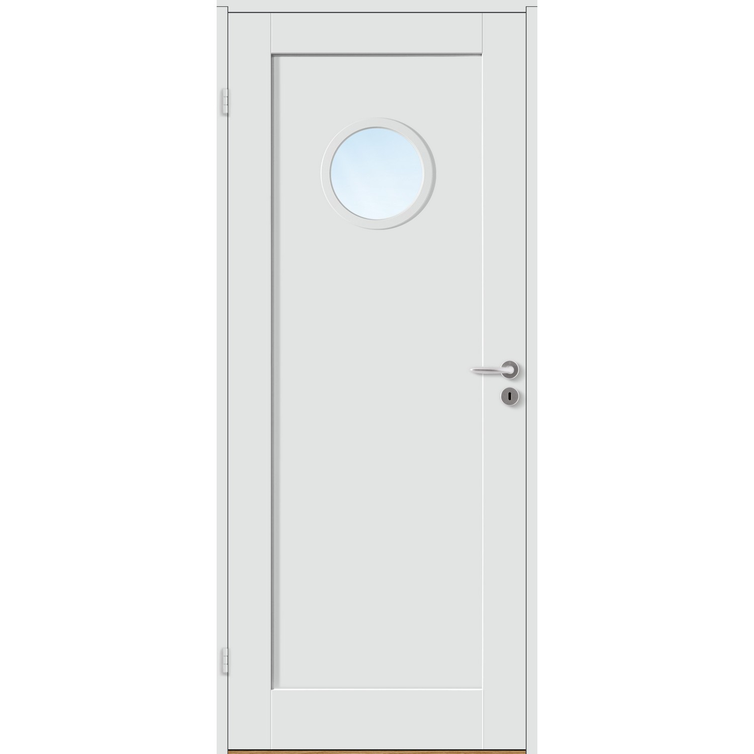 Innerdør Bygg1 Stil 1 R1 Hvit Glass