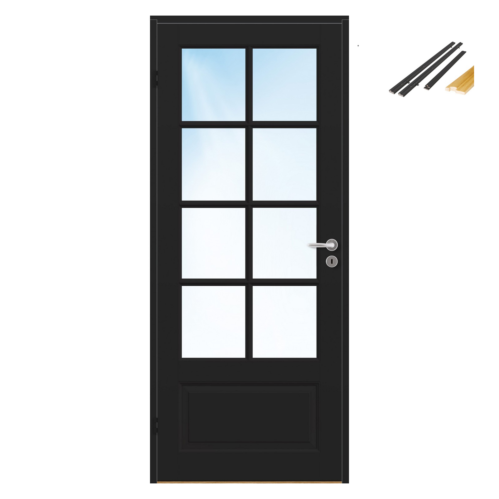 Innerdør Bygg1 Thomas FW Klarglass med Karmsett