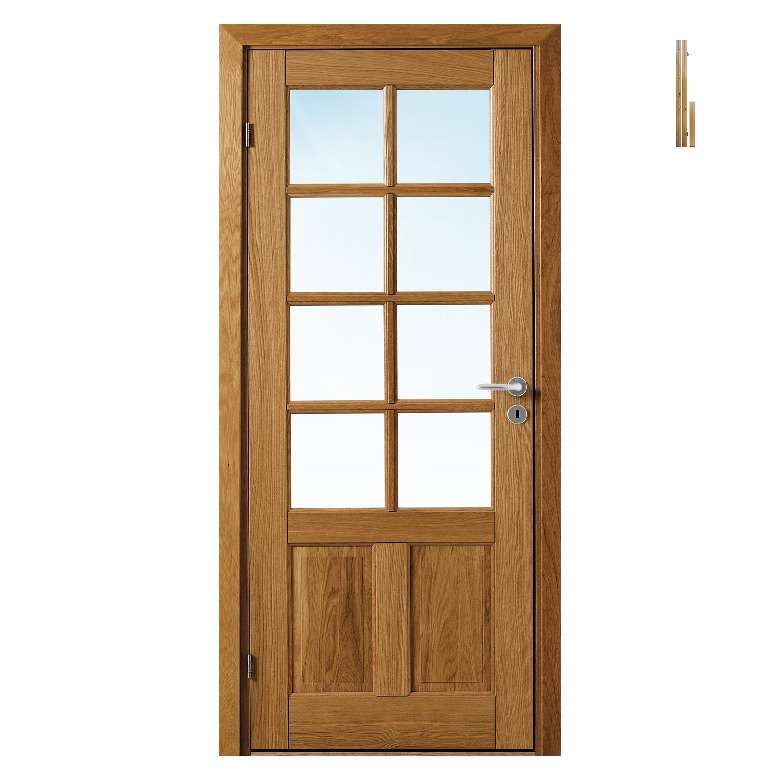 Innerdør Bygg1 Thor EIK FW Eik Klarglass med Karmsett