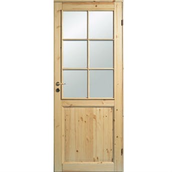 Innerdør med glass Innerdør med glass