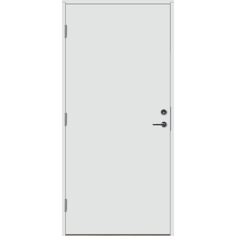 Innerdør Ei30/35db Sa/s200 Og C5 Slett Med Karm Hvit Ncs S 0502-Y 90x210 Venstre