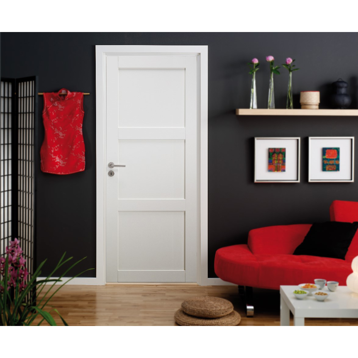 Innerdør Swedoor Purity 03L med Karmsett