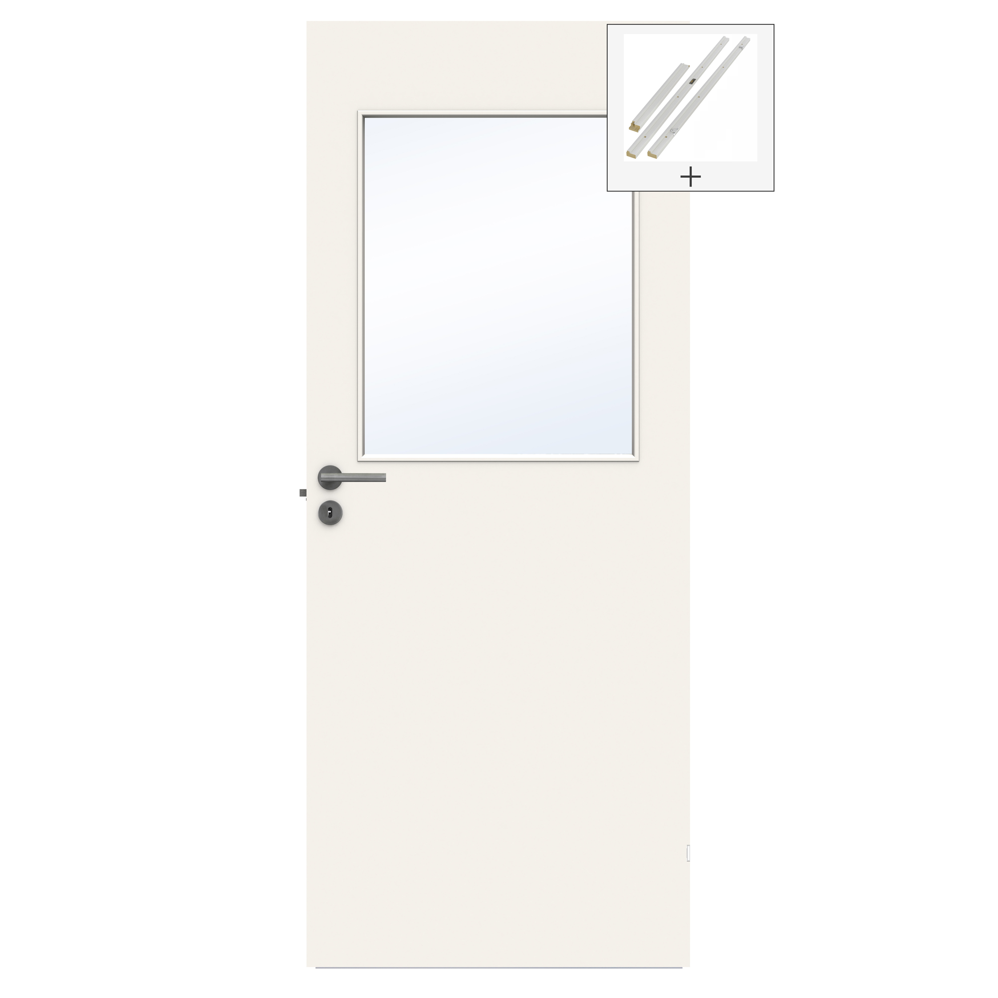 Innerdør Swedoor Stable G21 Hvit med Karmsett