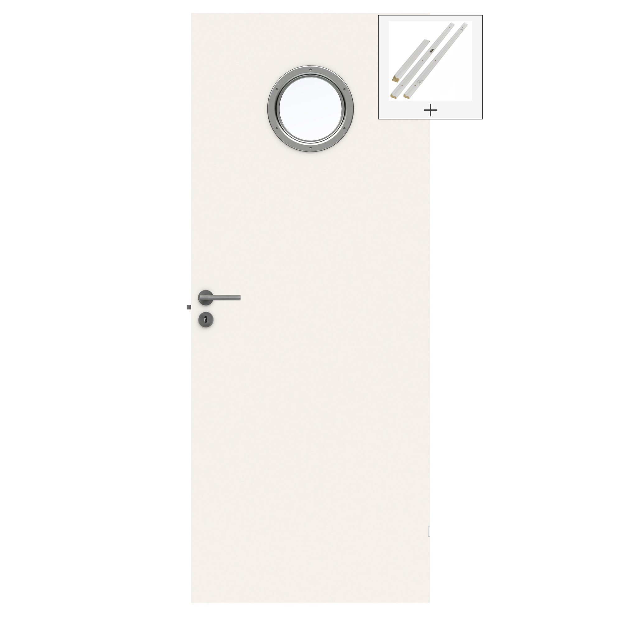 Innerdør Swedoor Stable G64 Hvit med Karmsett