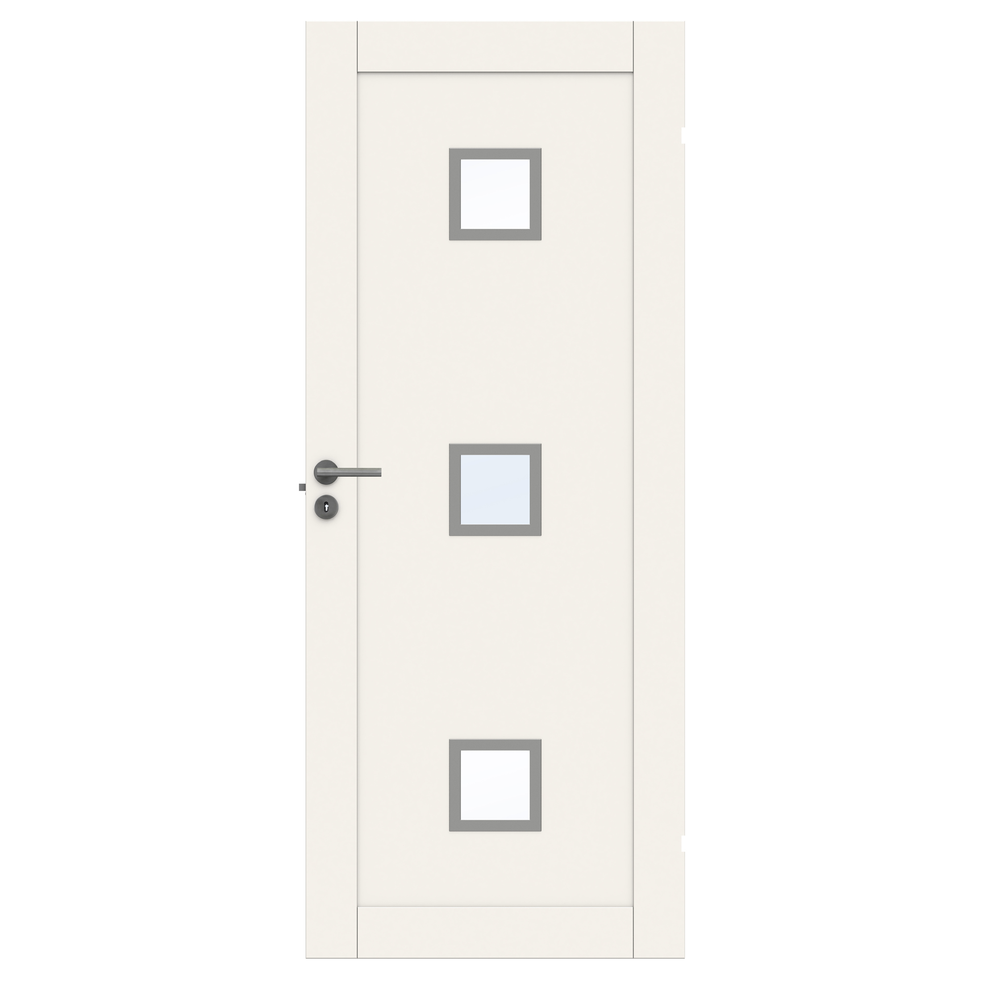 Innerdør Swedoor Unique 01L GWA 320 Hvit med Karmsett