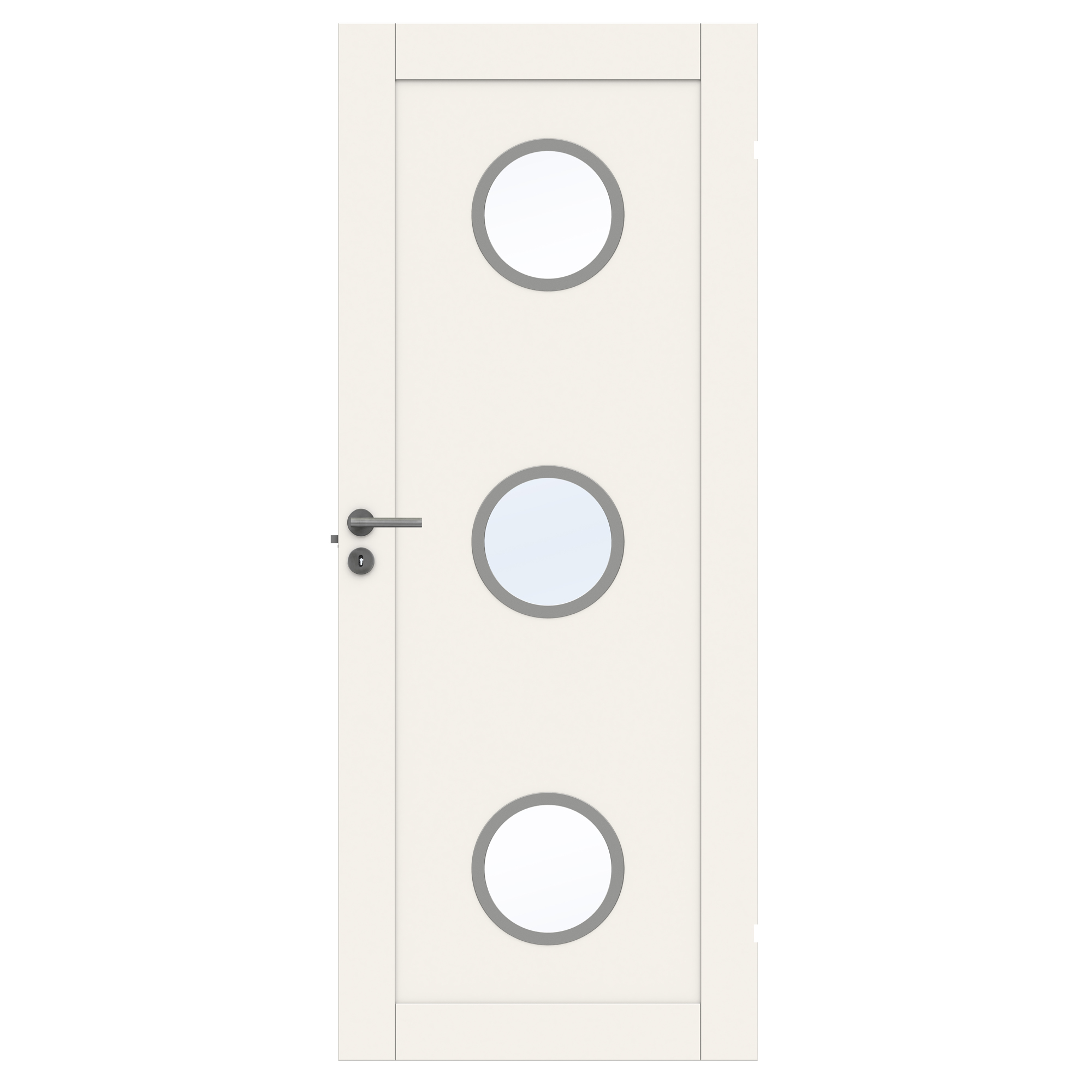 Innerdør Swedoor Unique 01L GWA 330 Hvit med Karmsett