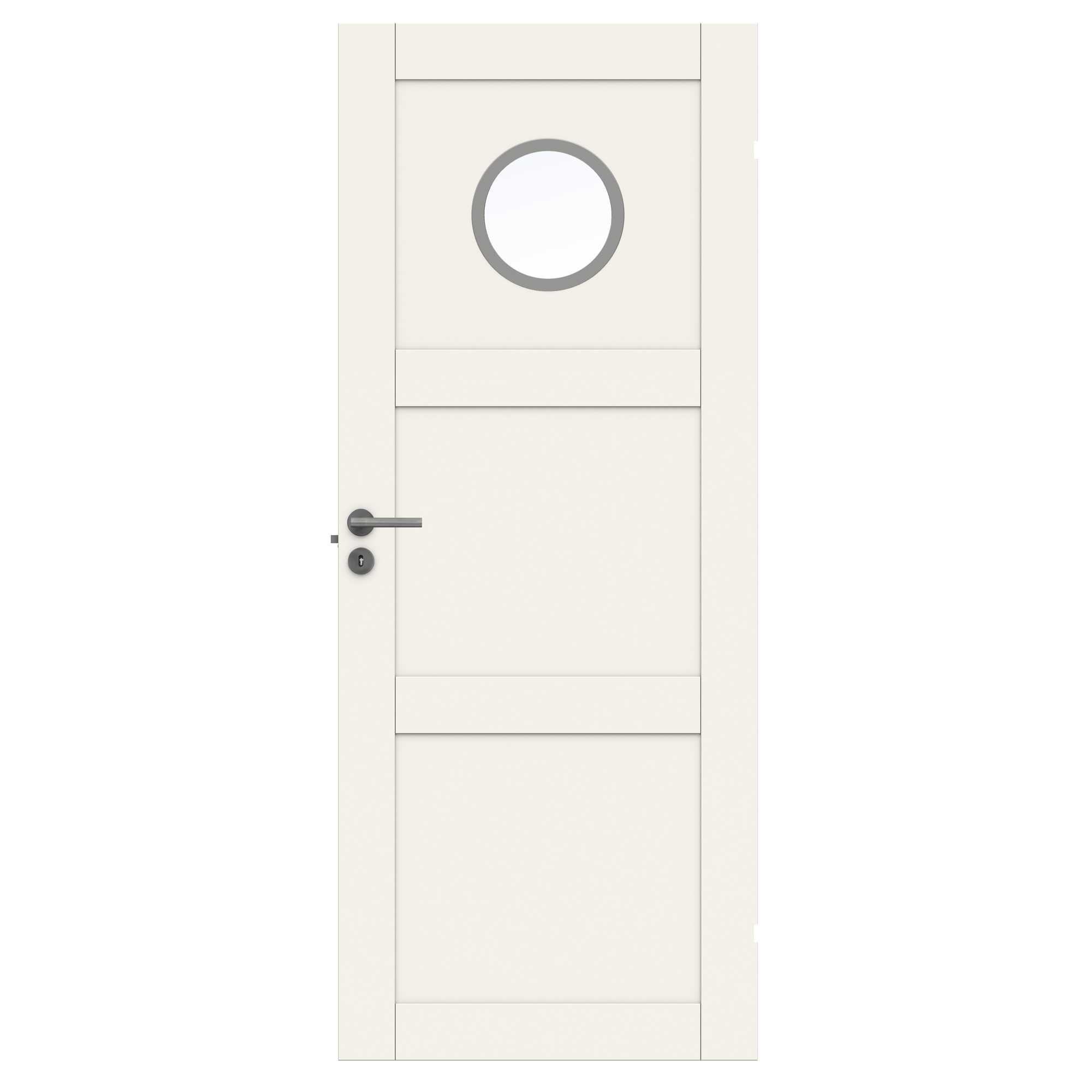 Innerdør Swedoor Unique 03L GWA 130 Hvit med Karmsett