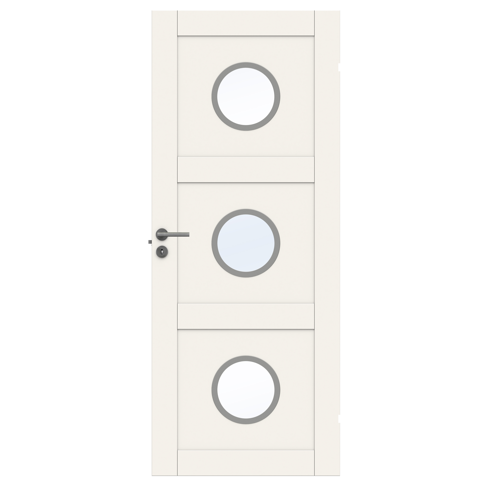 Innerdør Swedoor Unique 03L GWA 330 Hvit med Karmsett