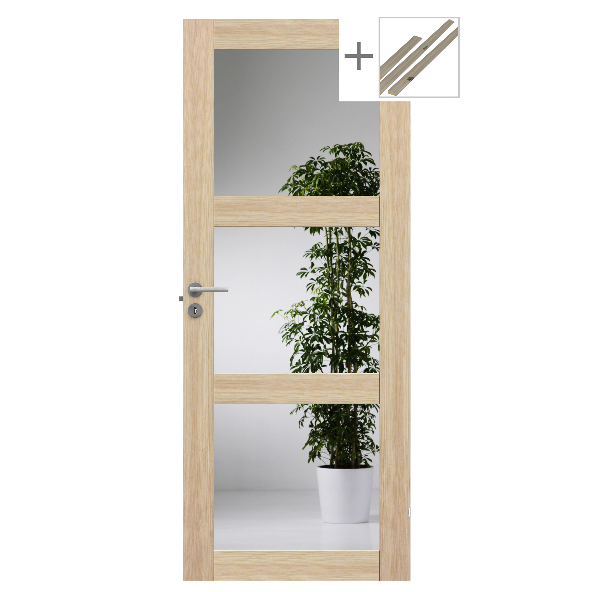 Innerdør Swedoor Unique GW03L Finér med Karmsett