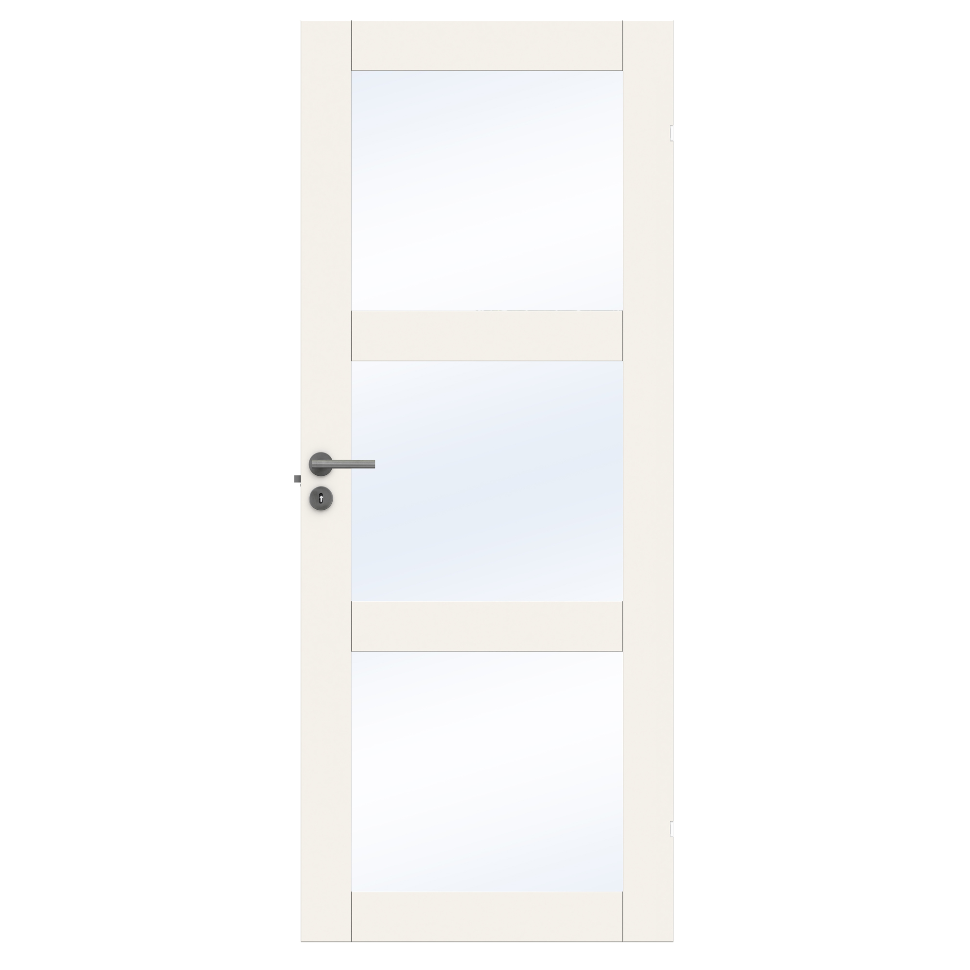 Innerdør Swedoor Unique GW03L Hvit med Karmsett