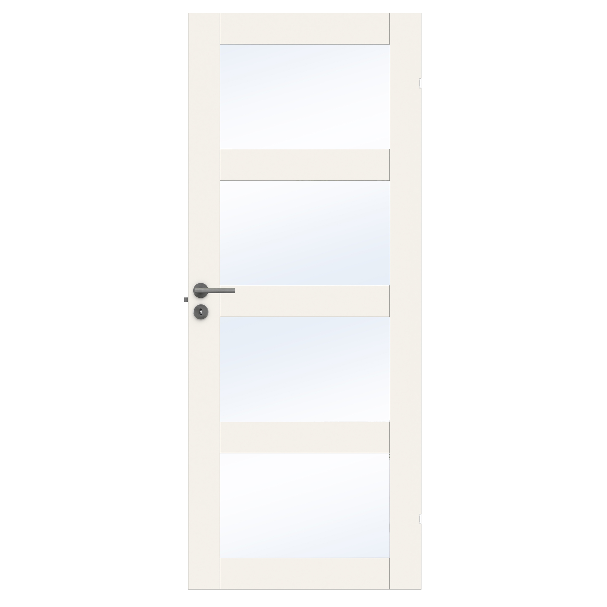 Innerdør Swedoor Unique GW04L Hvit med Karmsett