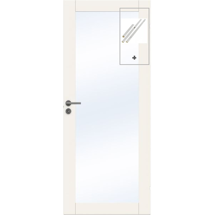 Innerdør Swedoor Unique GW01L med Karmsett