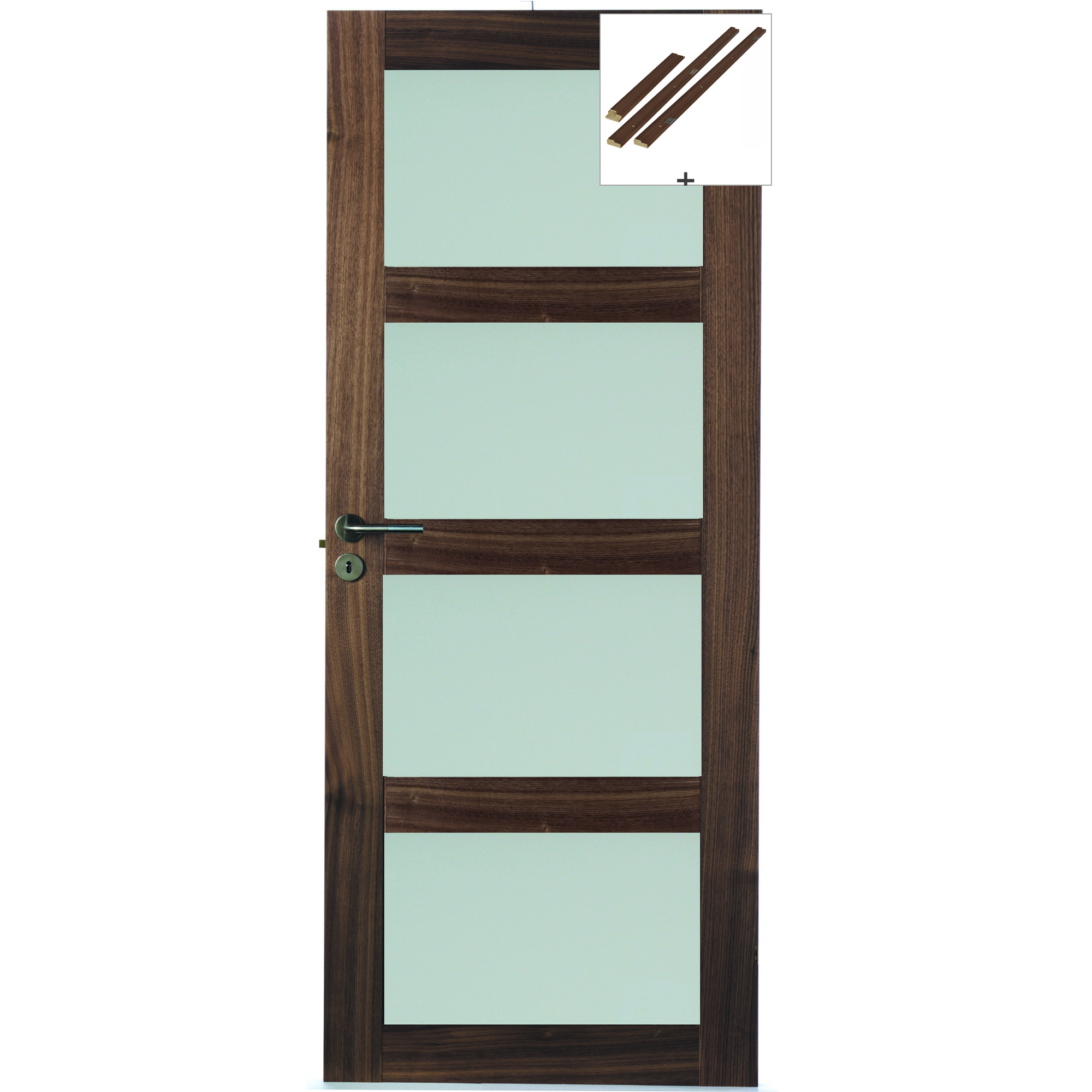 Innerdør Swedoor Unique GW04L Finér med Karmsett